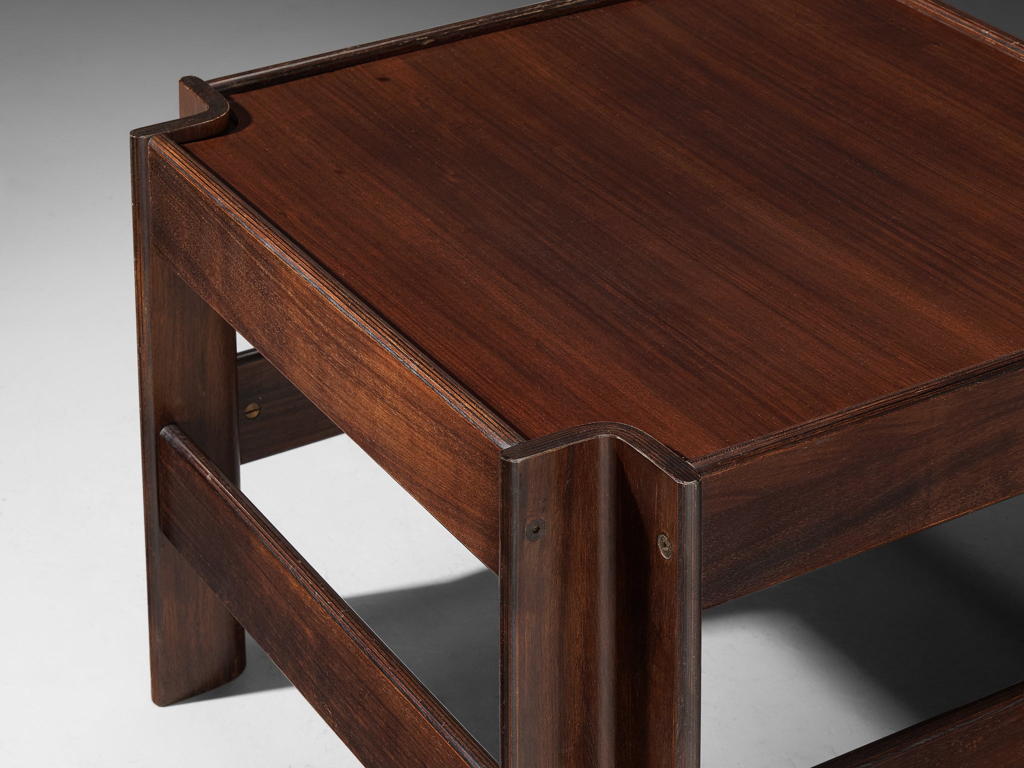 Sergio Asti for Poltronova 'Zelda' Coffee Table in Walnut Tables Morentz