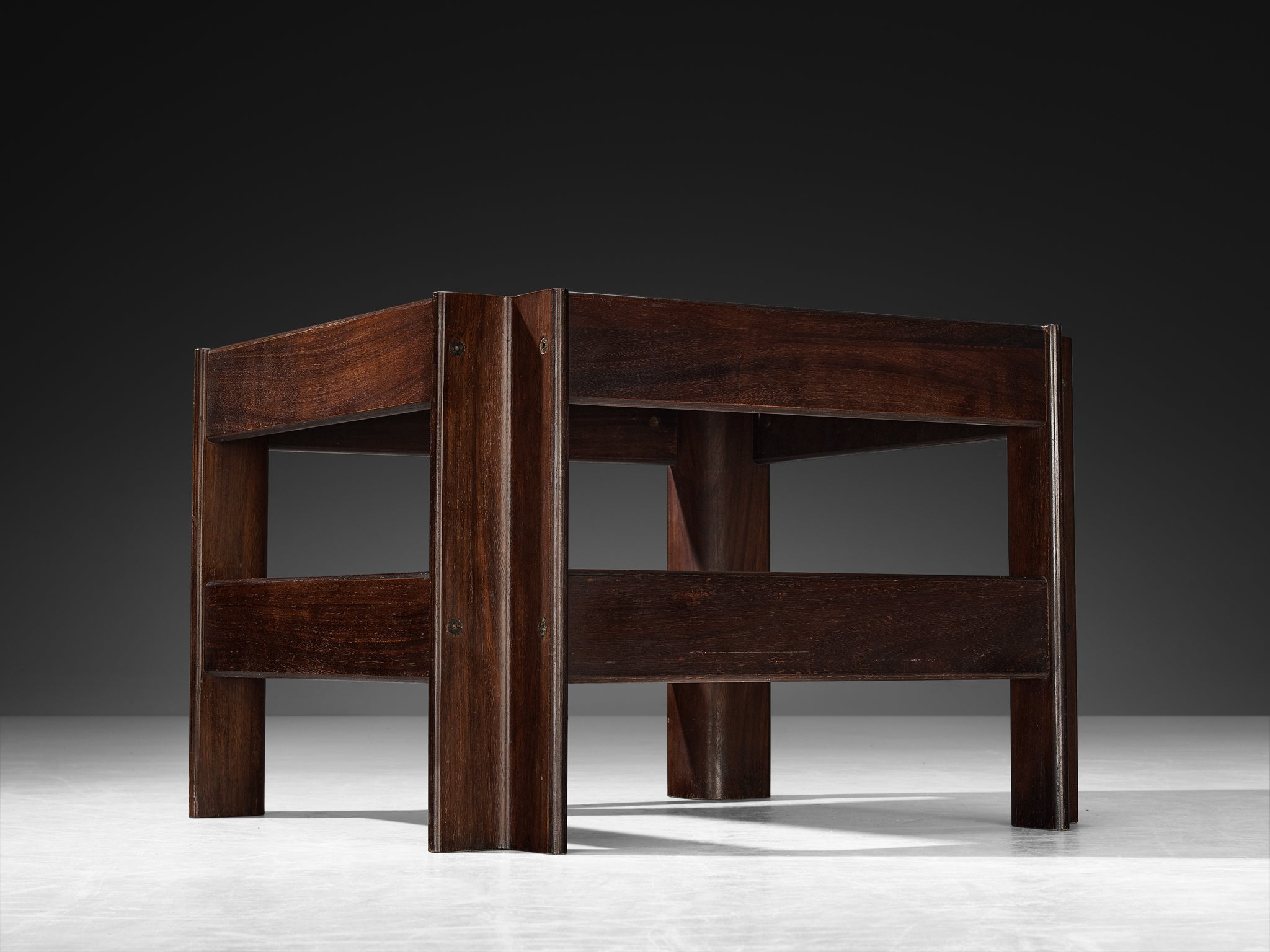 Sergio Asti for Poltronova 'Zelda' Coffee Table in Walnut Tables Morentz