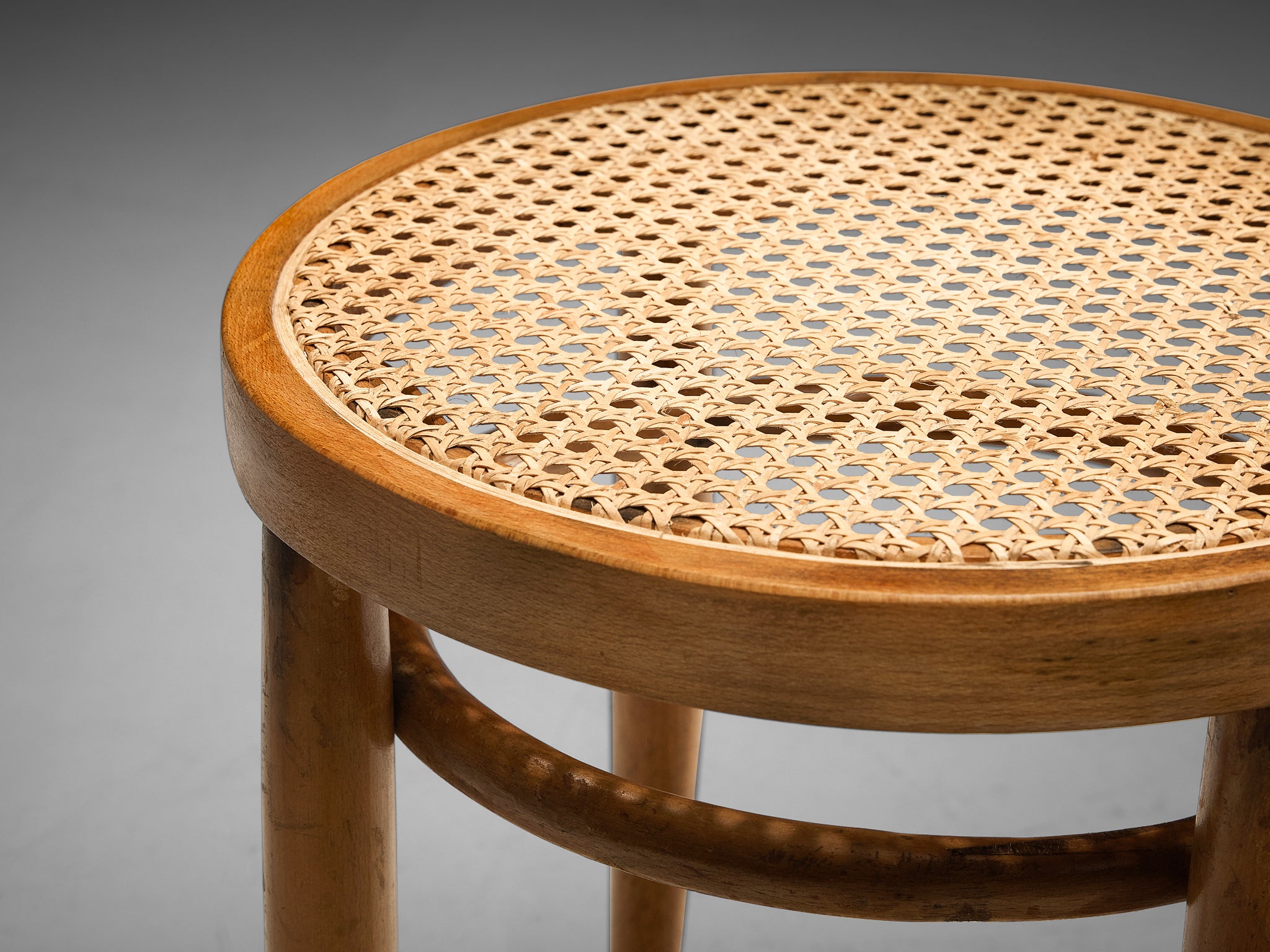 French Cafe Stools in Cane and Wood Seating Morentz