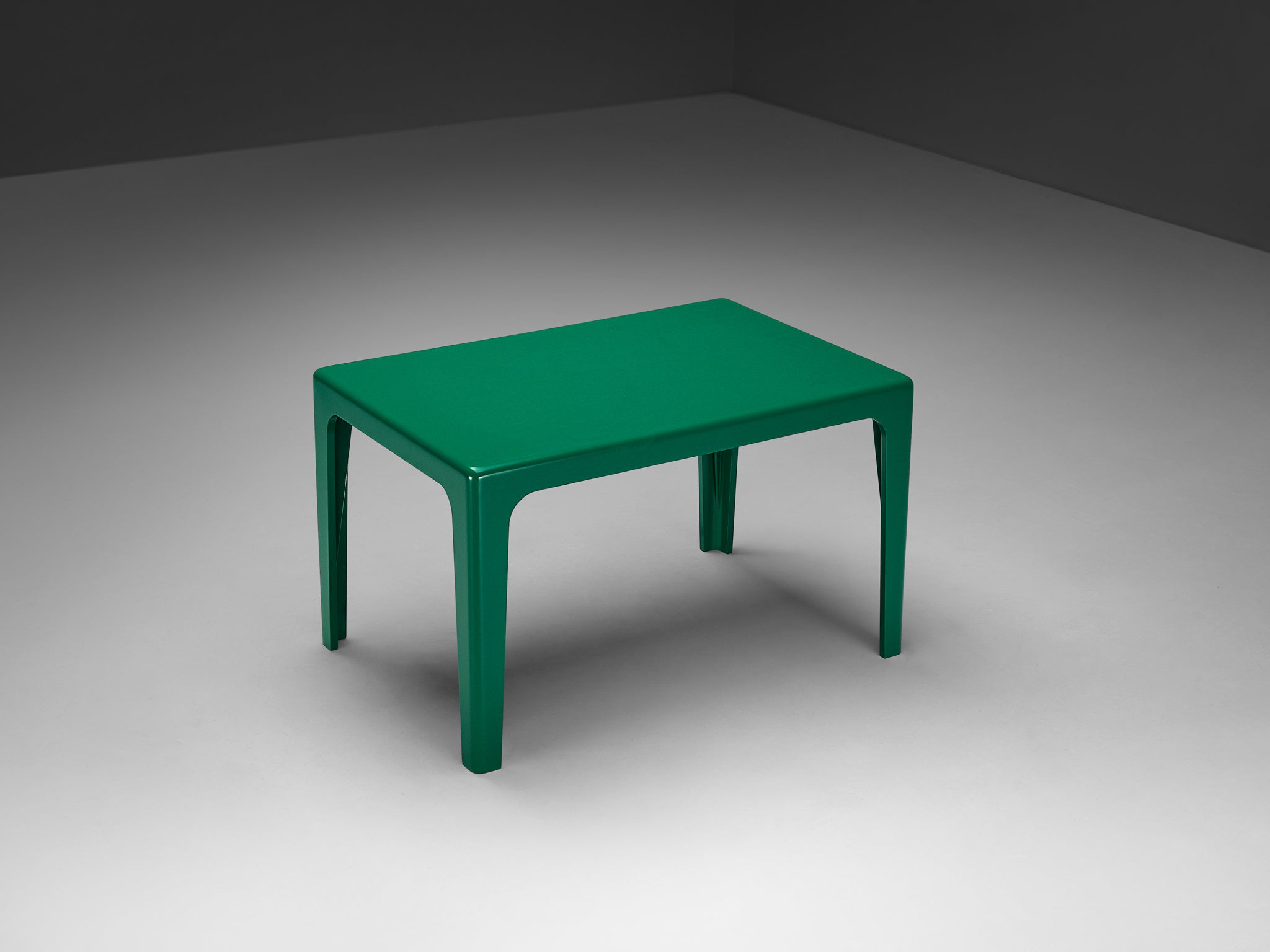 Horn Collection Post-Modern Dining Table Green Polyurethane Plastic 1970s Tables Morentz