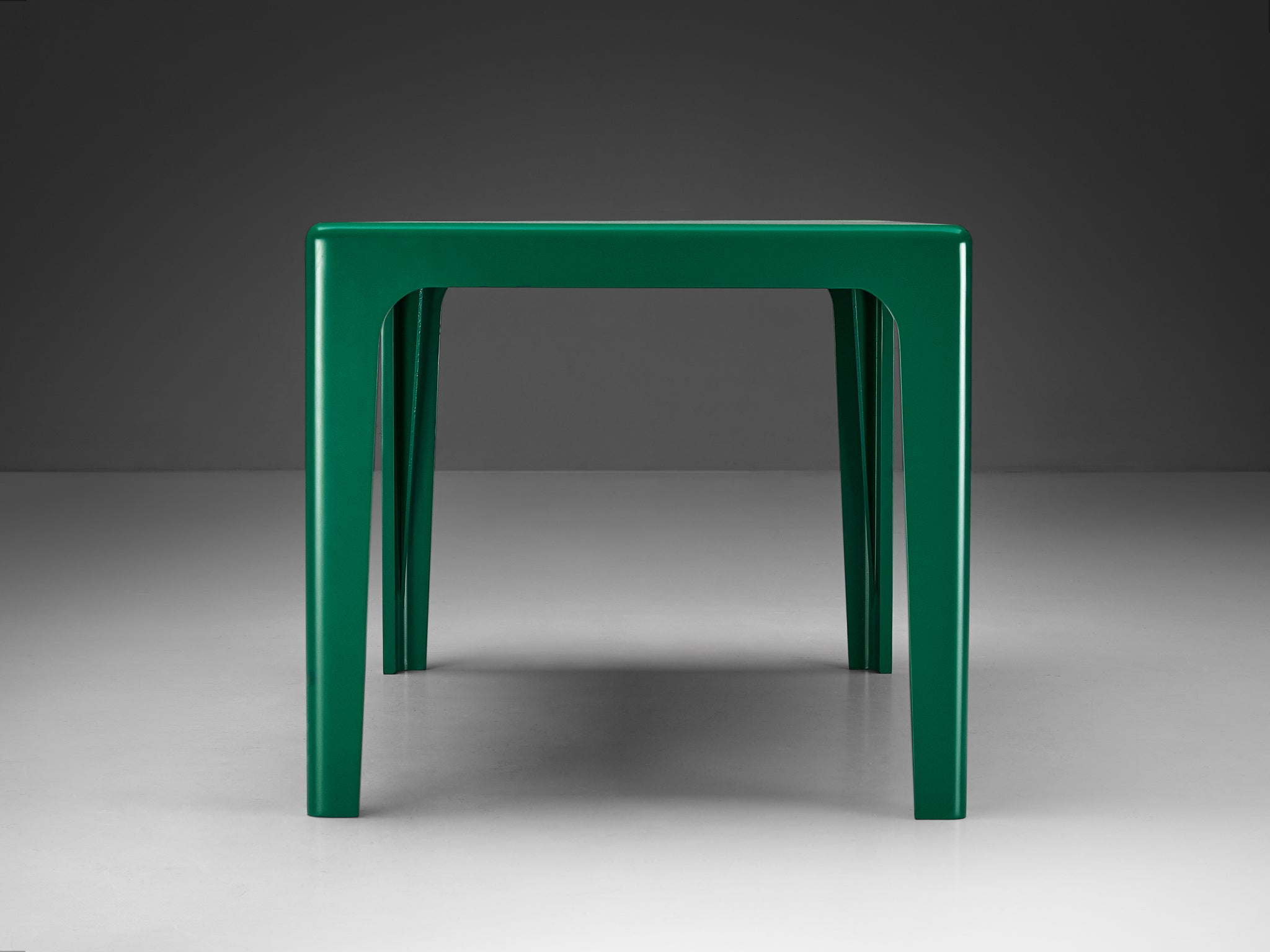 Horn Collection Post-Modern Dining Table Green Polyurethane Plastic 1970s Tables Morentz
