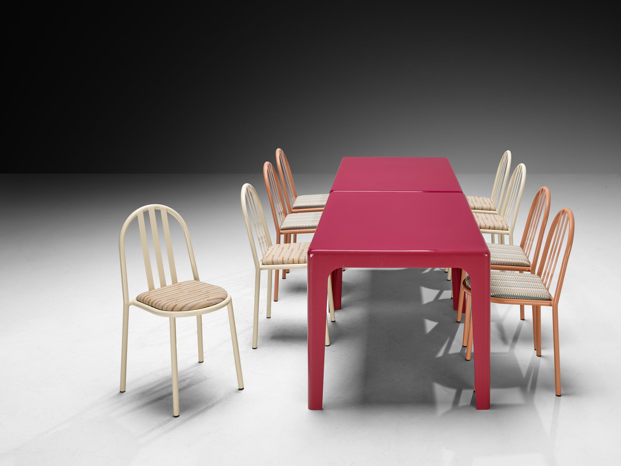 Dining or Patio Set with Horn Collection and Robert Mallet-Stevens Tables Morentz