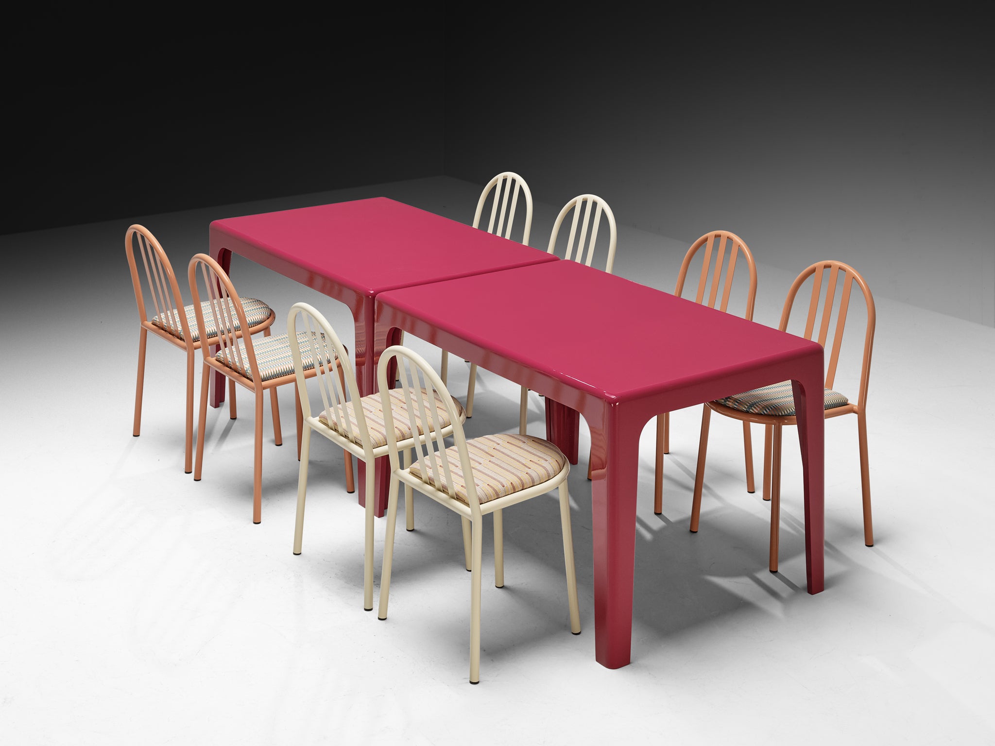 Dining or Patio Set with Horn Collection and Robert Mallet-Stevens Tables Morentz