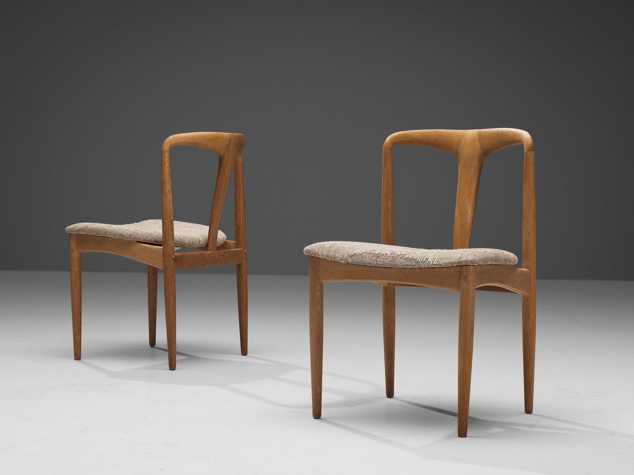 Johannes Andersen Pair of 'Juliane' Dining Chairs in Oak Seating Morentz