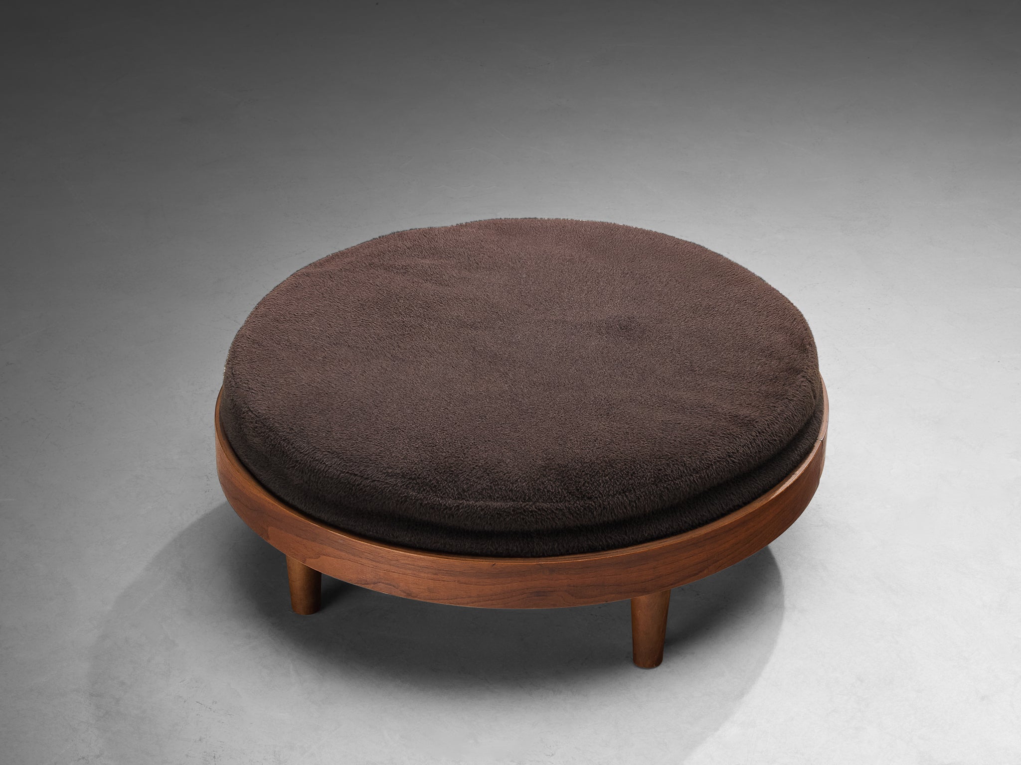 Adrian Pearsall Ottoman in Walnut Seating Morentz