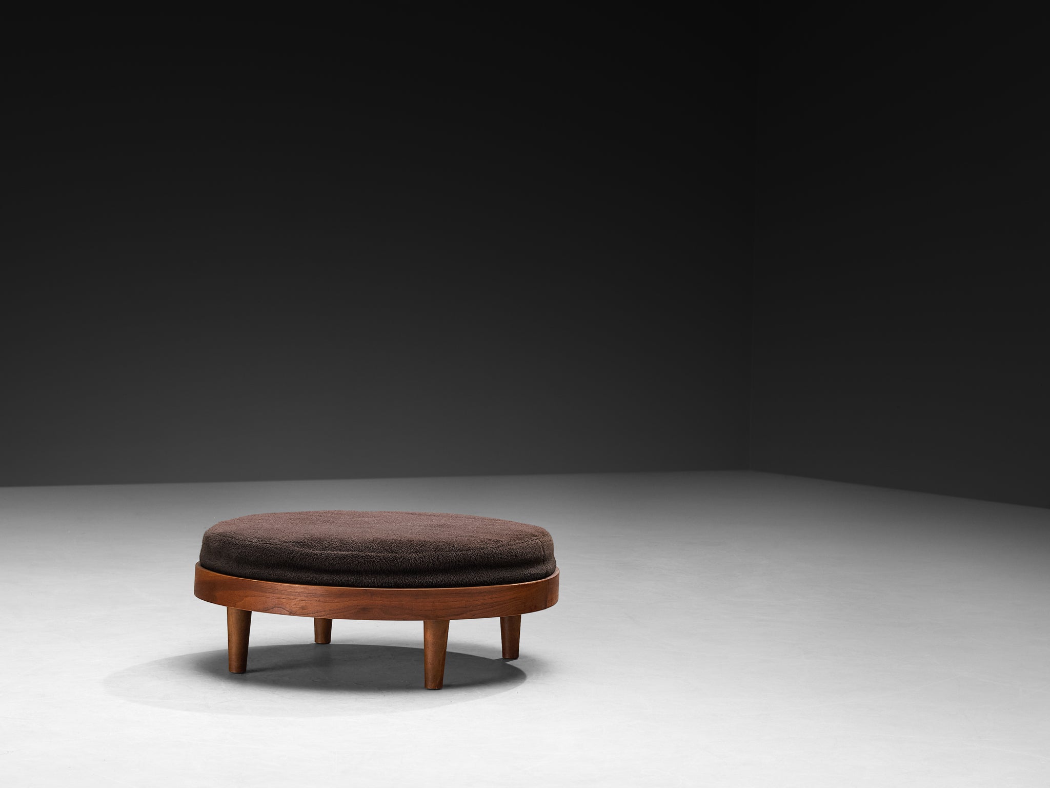 Adrian Pearsall Ottoman in Walnut Seating Morentz