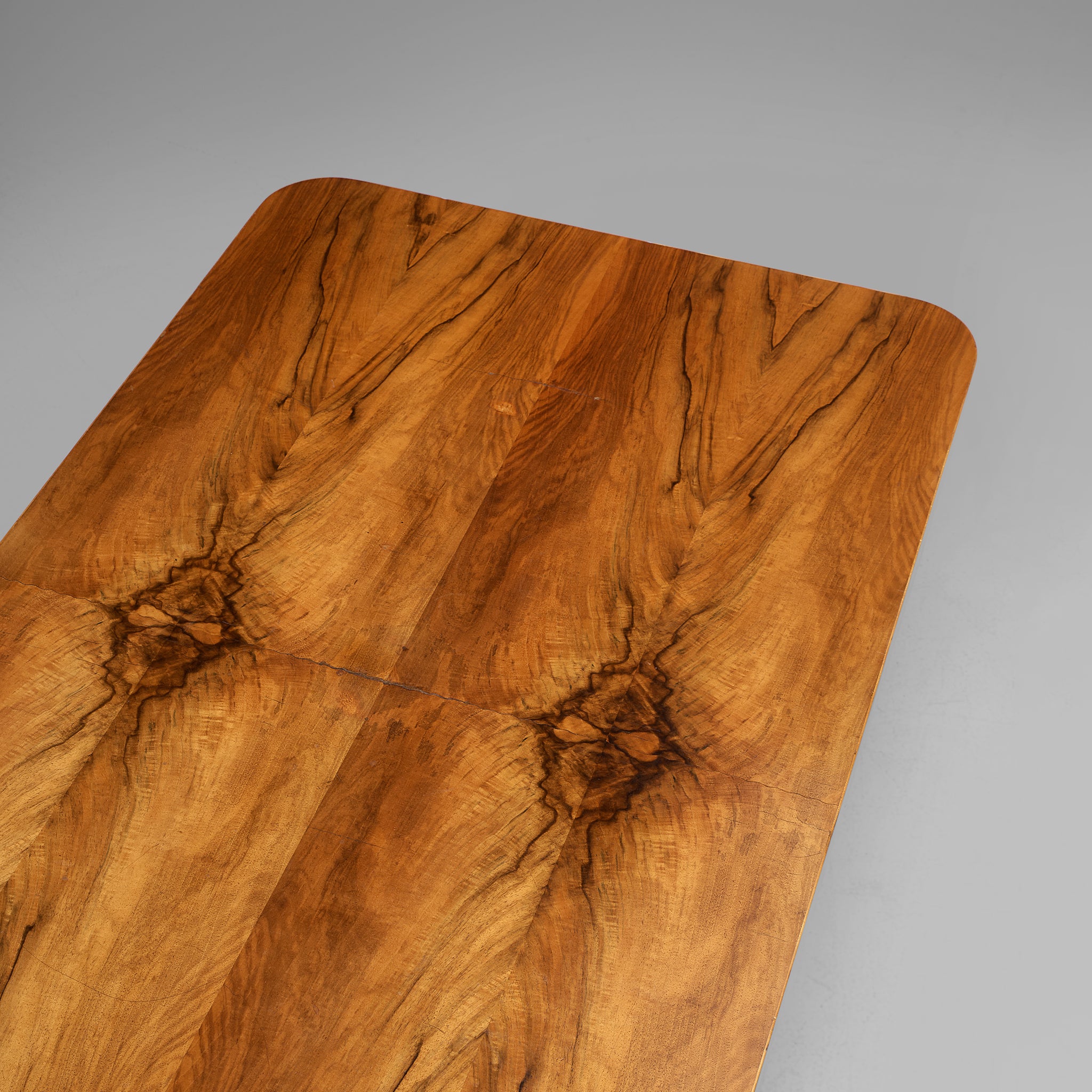 Italian Art Deco Table in Walnut Tables Morentz