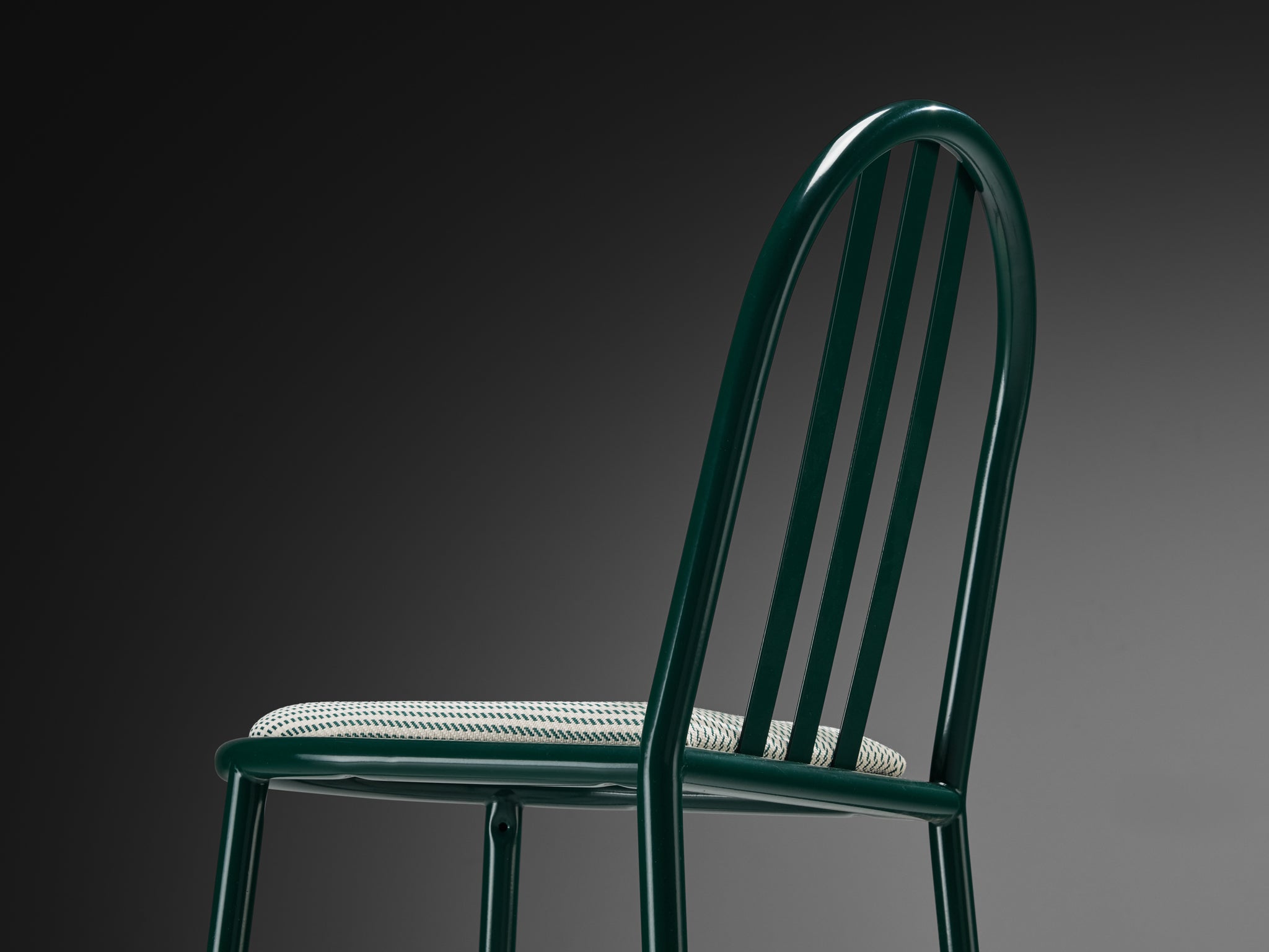 Forest Green Tubular Steel Chair by Robert Mallet-Stevens Seating Morentz