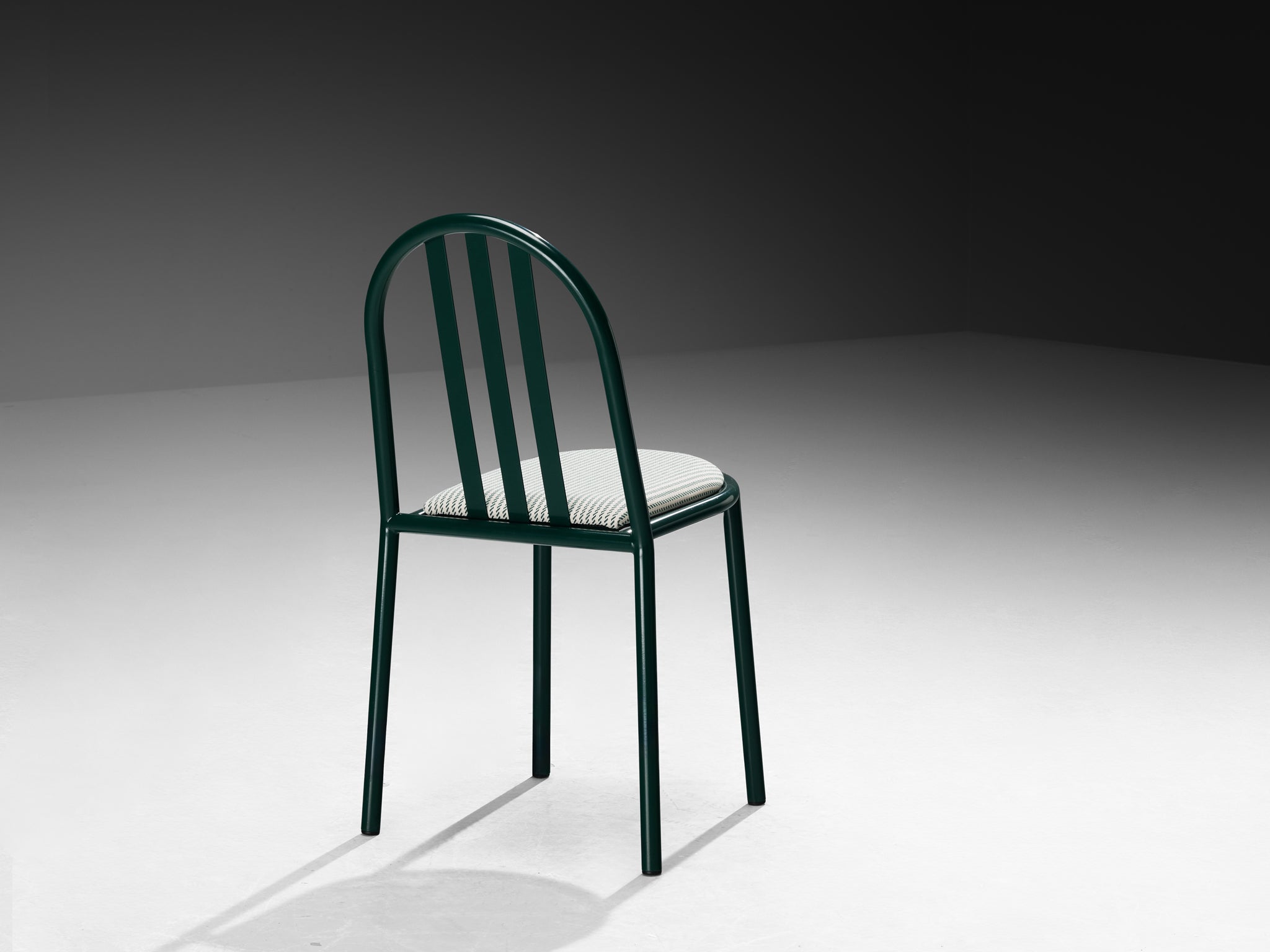 Pair of Forest Green Tubular Steel Chairs by Robert Mallet-Stevens Seating Morentz