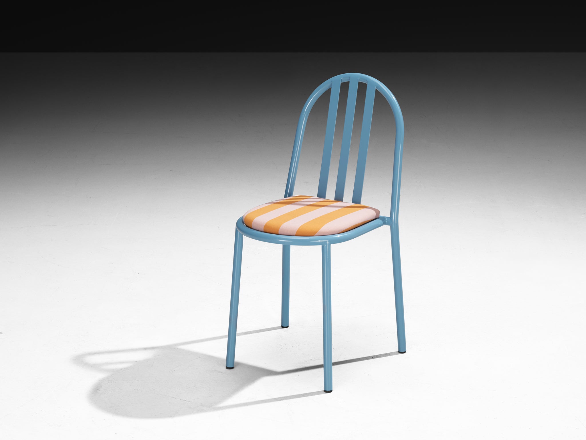 Set of Sky Blue Tubular Steel Chairs by Robert Mallet-Stevens Seating Morentz