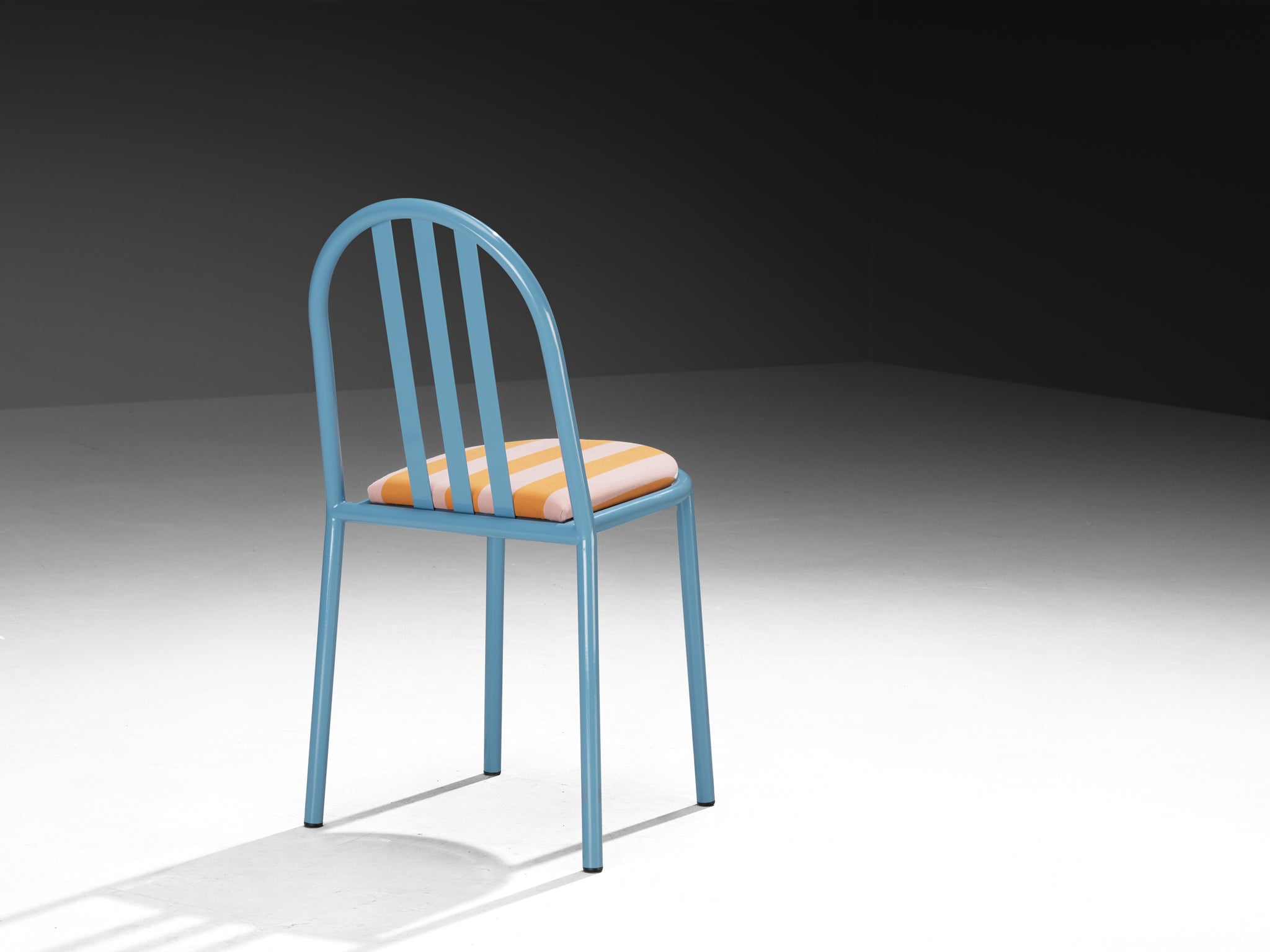 Set of Sky Blue Tubular Steel Chairs by Robert Mallet-Stevens Seating Morentz