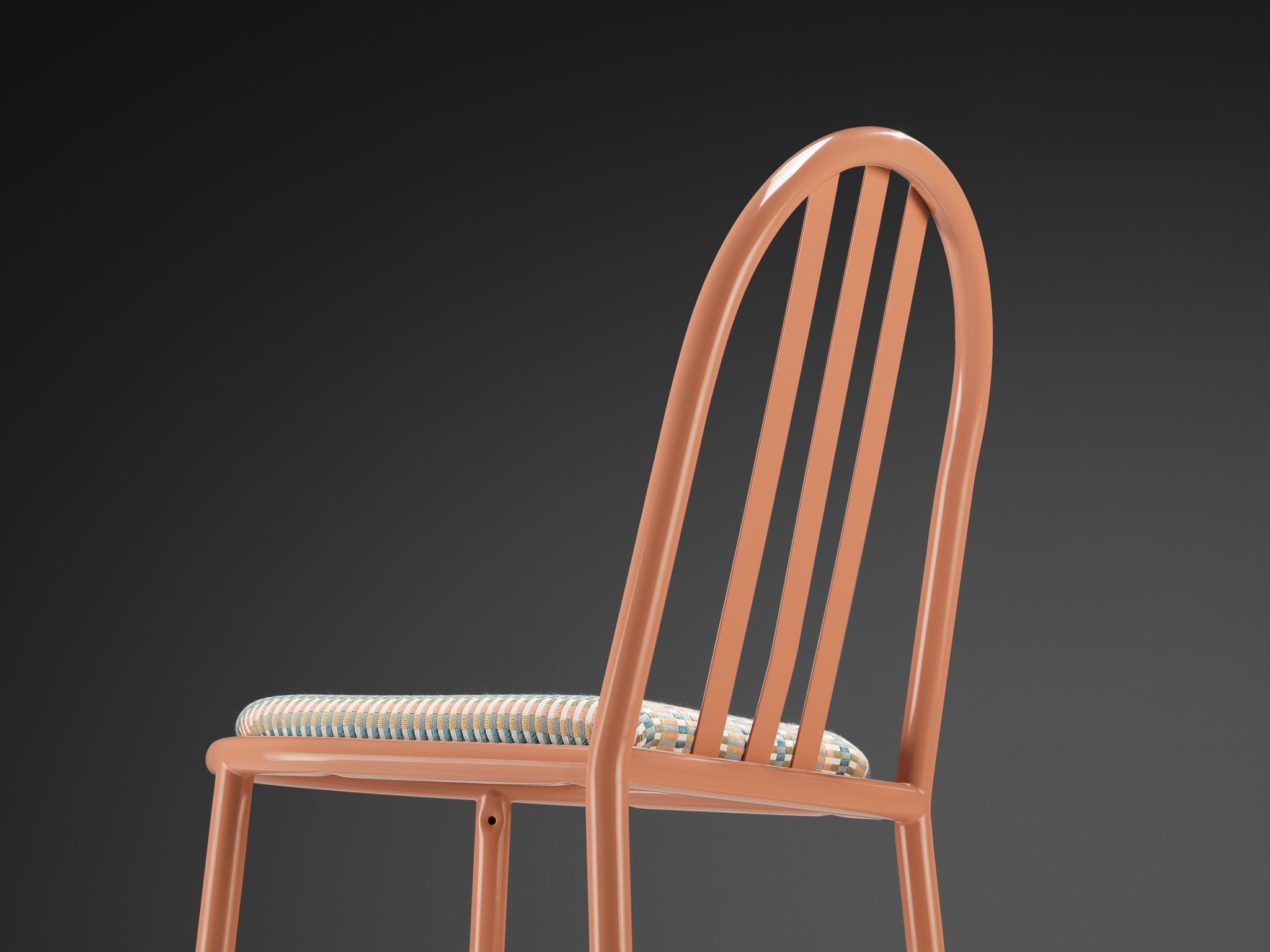 Pink Tubular Steel Chairs by Robert Mallet-Stevens Seating Morentz