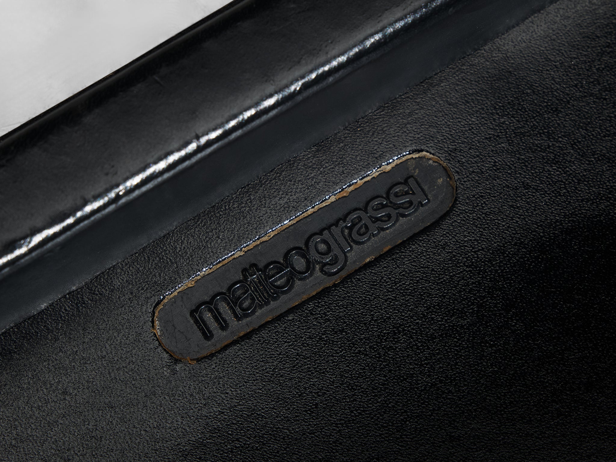 Matteo Grassi Bar Stools in Dark Grey Leather Seating Morentz