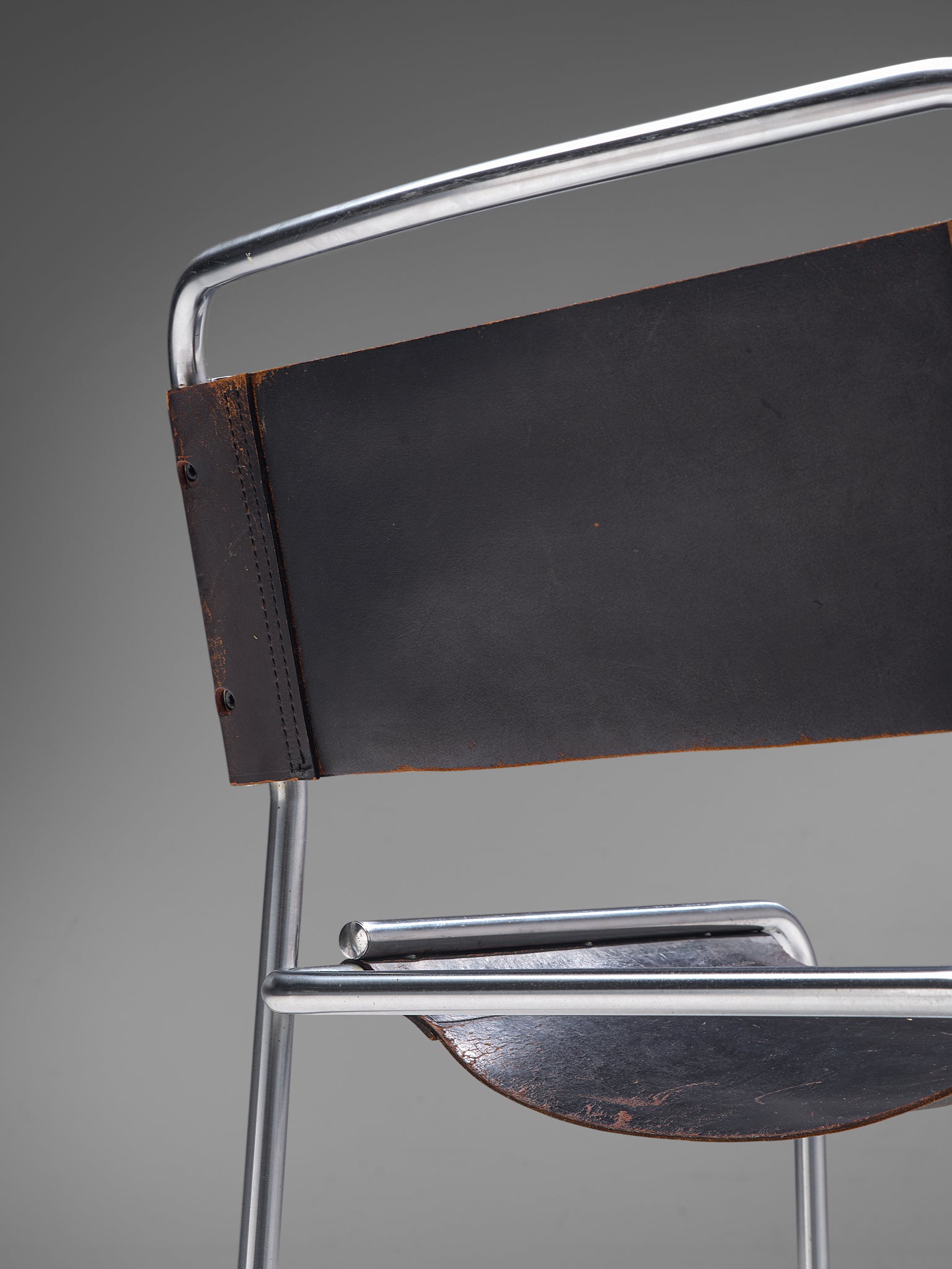 Set of Four Tubular Chairs by 't Spectrum Seating Morentz