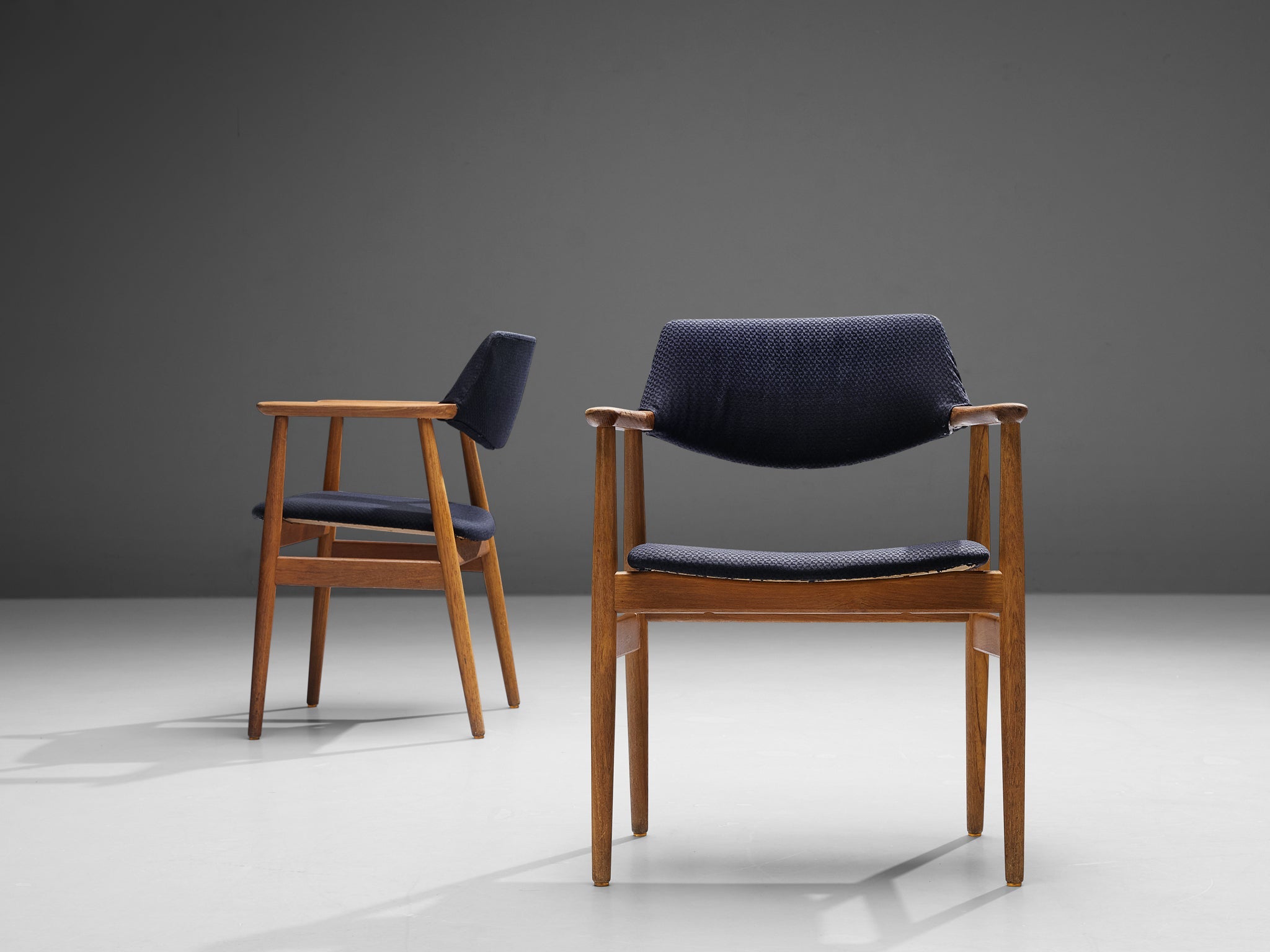 Erik Kirkegaard Set of Four Armchairs in Teak seating Morentz