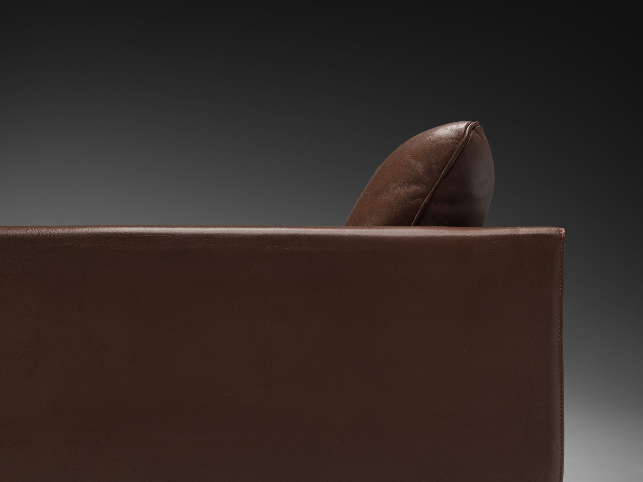 Pierre Paulin for Artifort Armchair Model '442' in Brown Leather seating Morentz