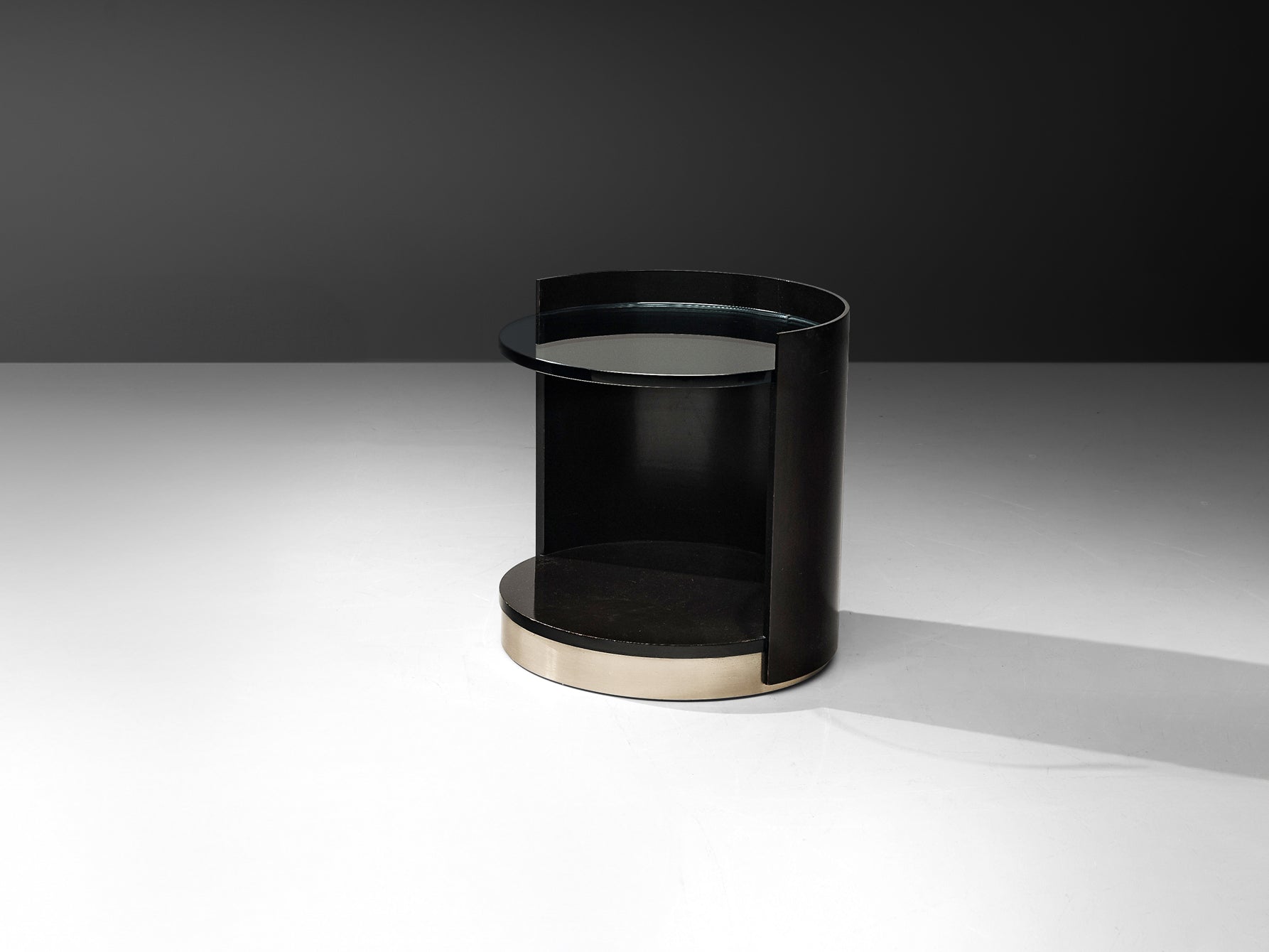Gianni Moscatelli for Formanova Nightstand in Dark Wood More Furniture and Collectibles Morentz