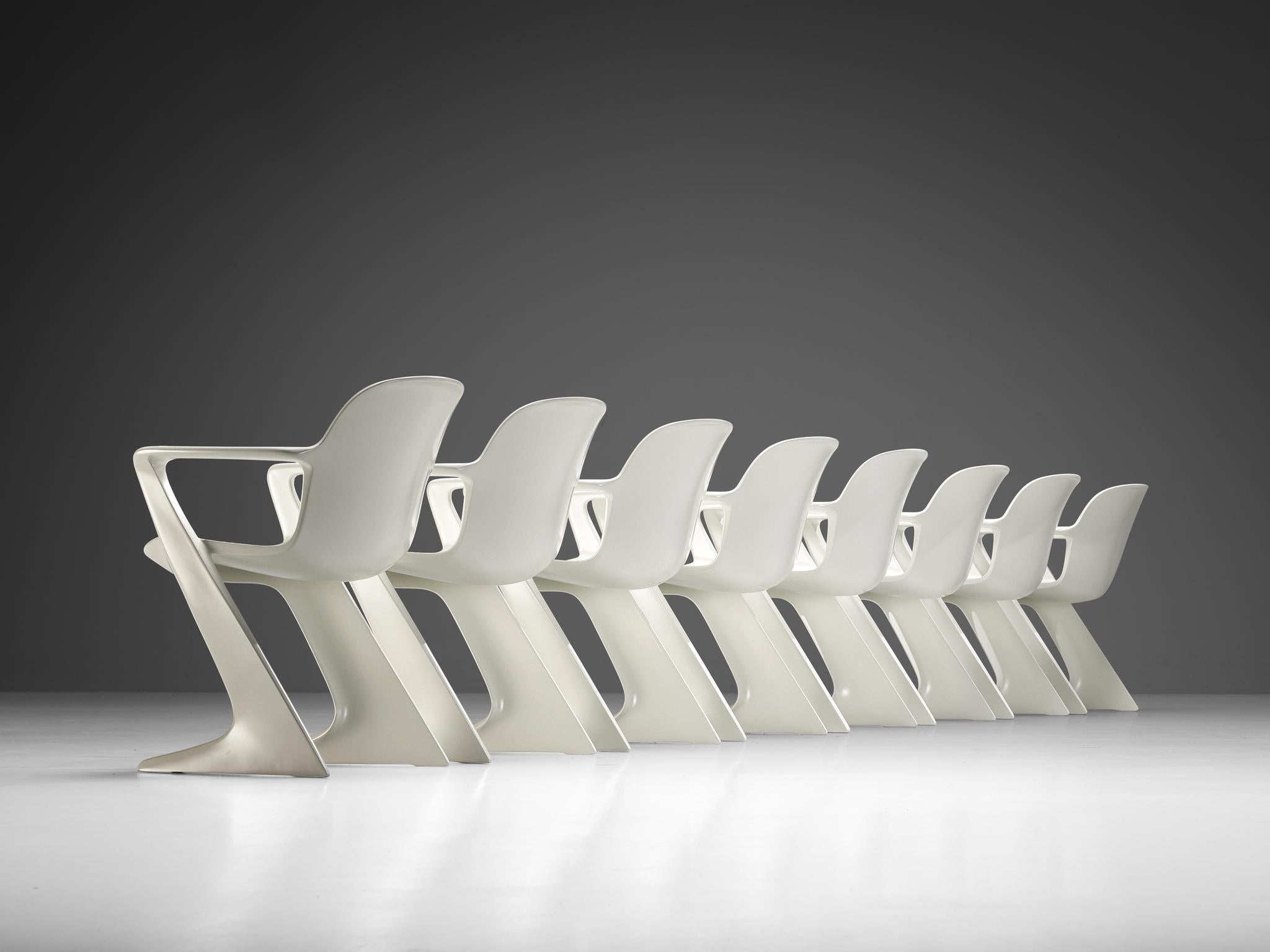 Ernst Moeckl White 'Kangaroo' Dining Chairs seating Morentz