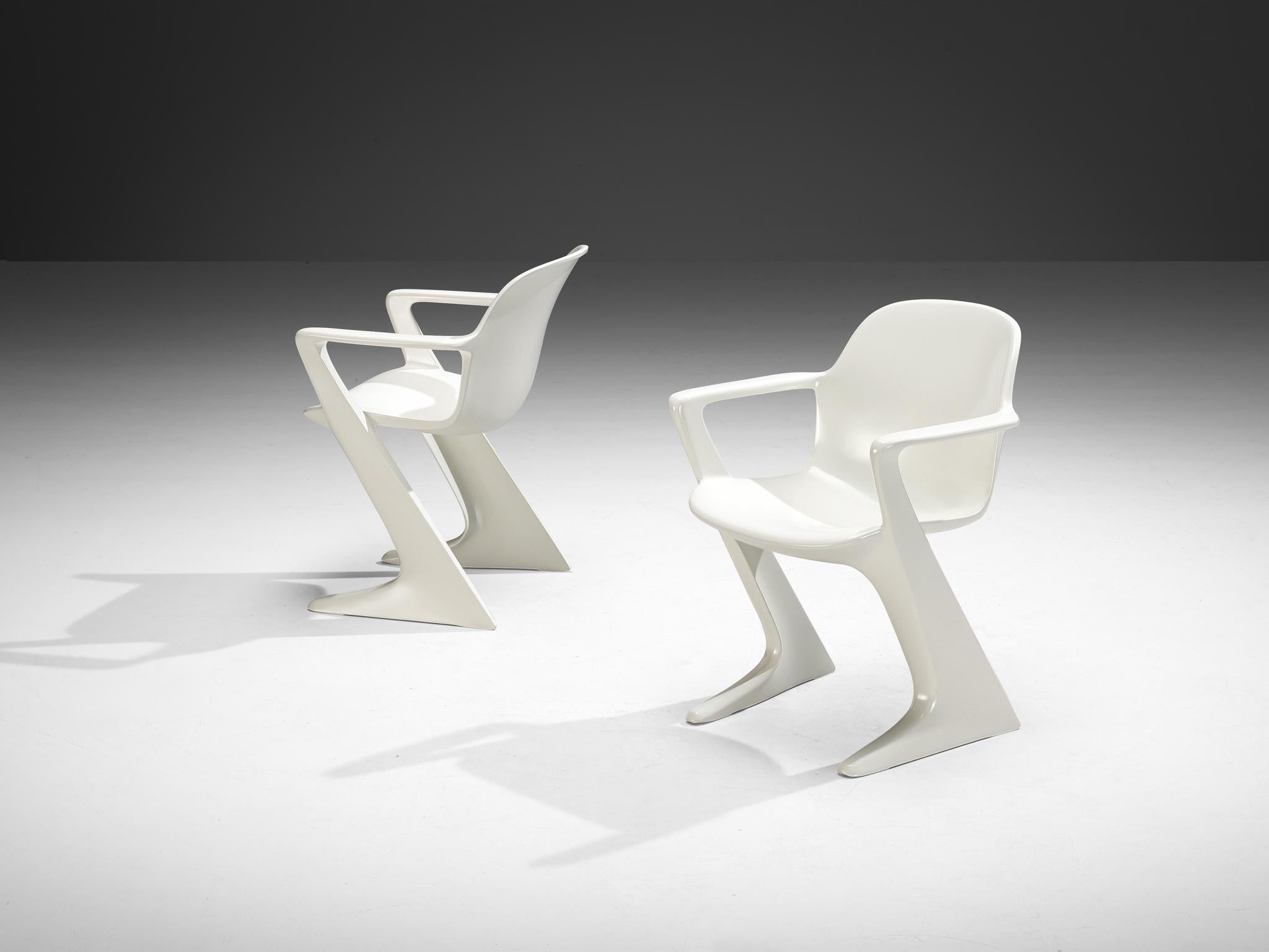 Ernst Moeckl White 'Kangaroo' Dining Chairs seating Morentz