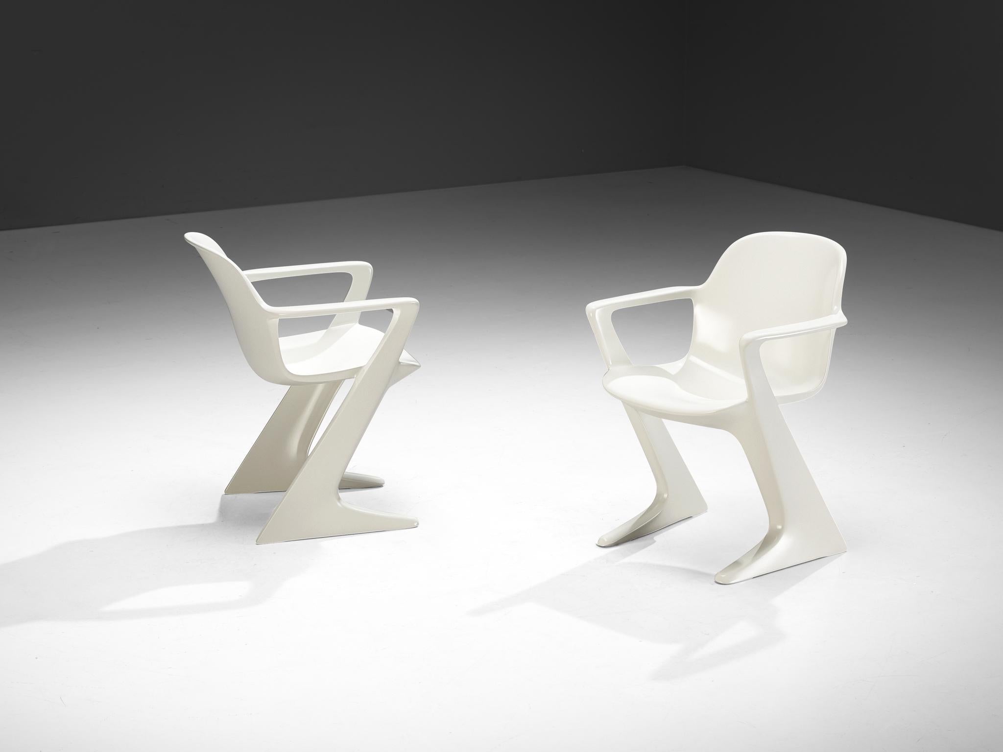 Ernst Moeckl White 'Kangaroo' Dining Chairs seating Morentz