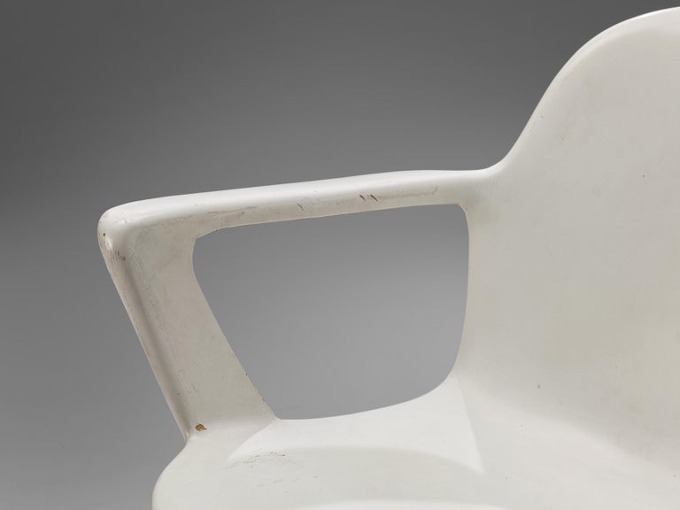 Ernst Moeckl White 'Kangaroo' Dining Chairs