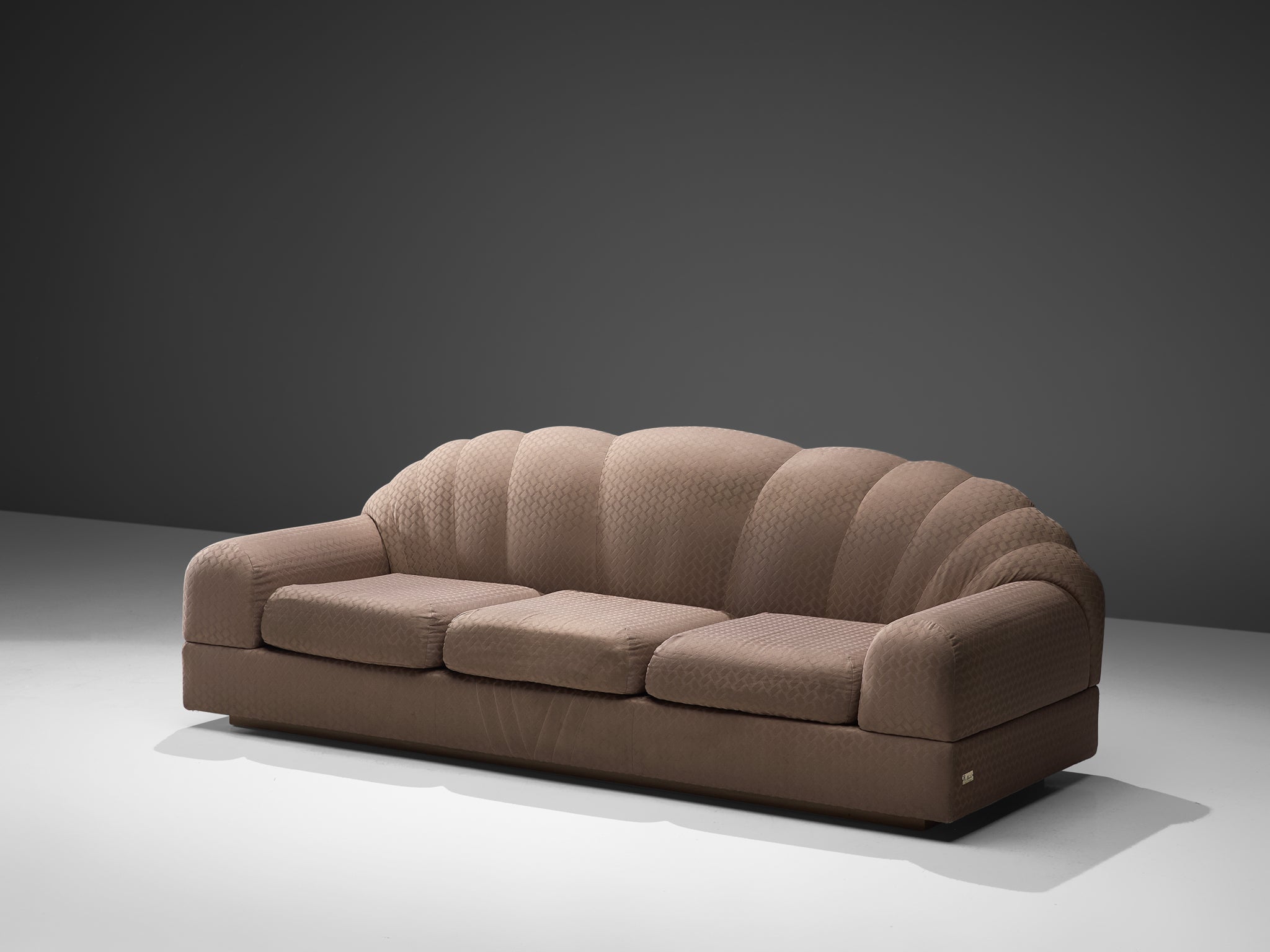 Alain Delon "Salon" Three Seat Sofa in Taupe Upholstery seating Morentz
