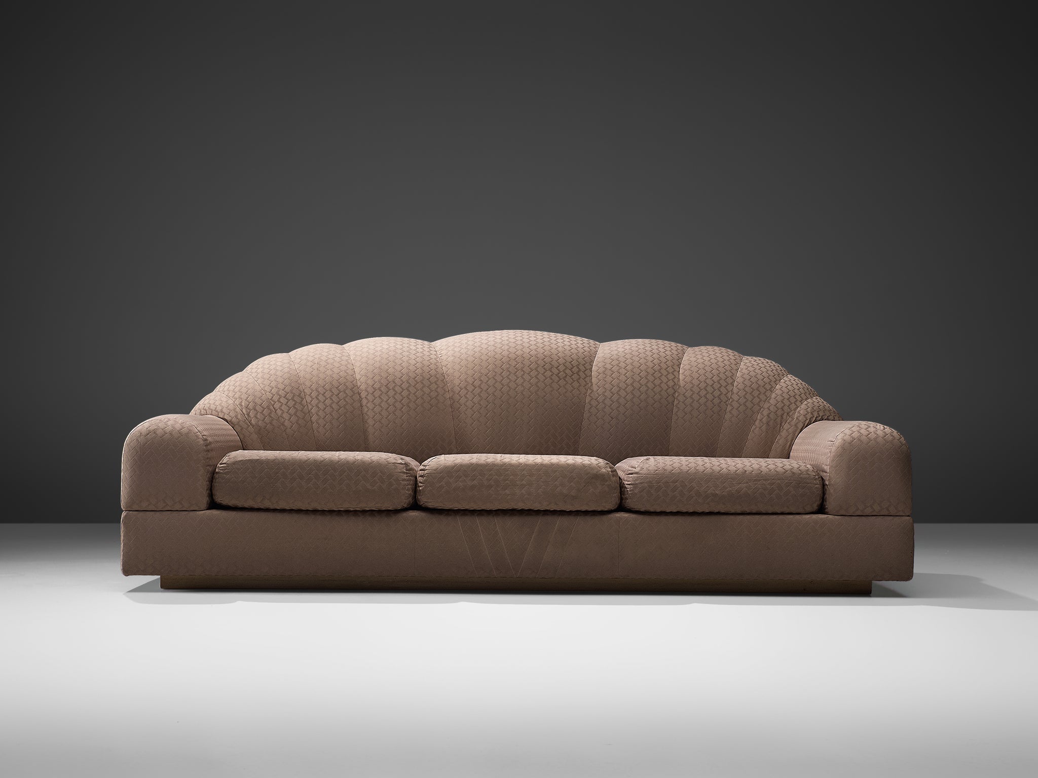 Alain Delon "Salon" Three Seat Sofa in Taupe Upholstery seating Morentz