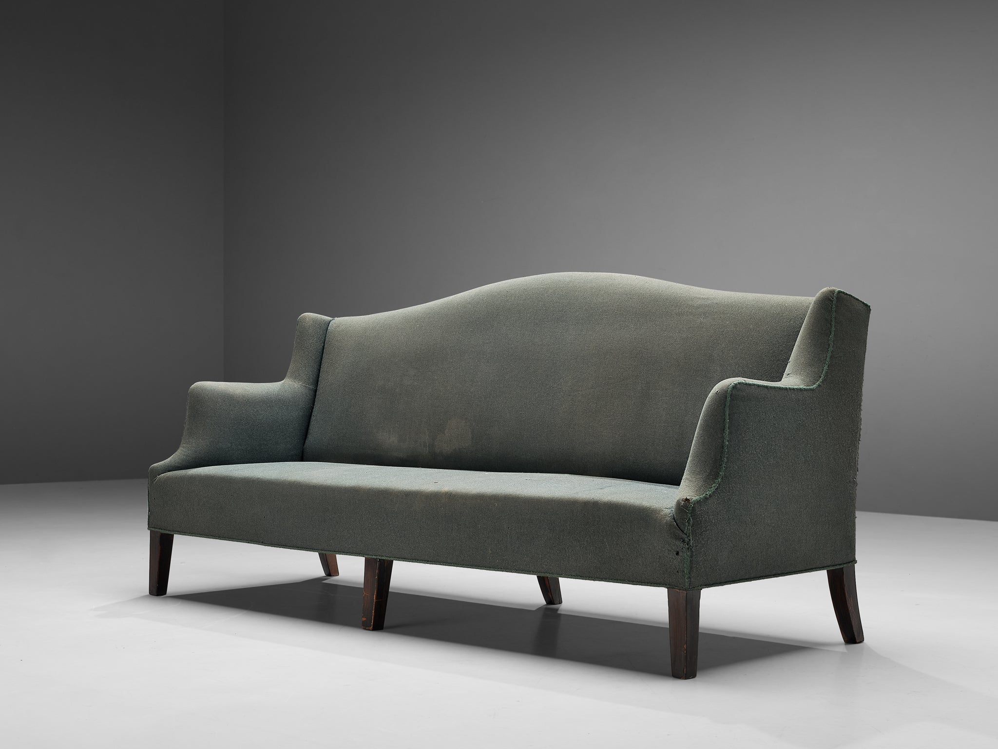 Danish Sofa in Soft Green Upholstery Seating Morentz