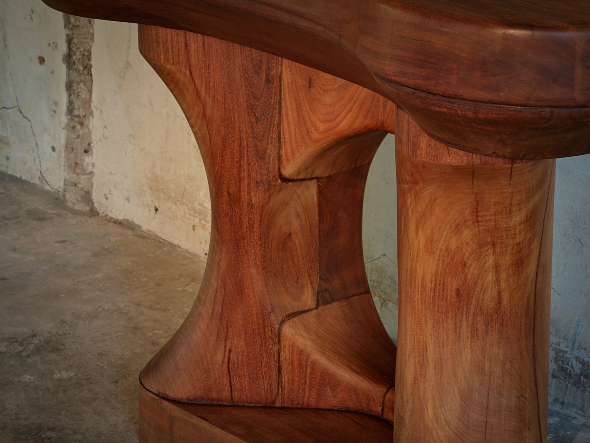 José Zanine Caldas Rare Console in Brazilian Hardwood Tables Morentz