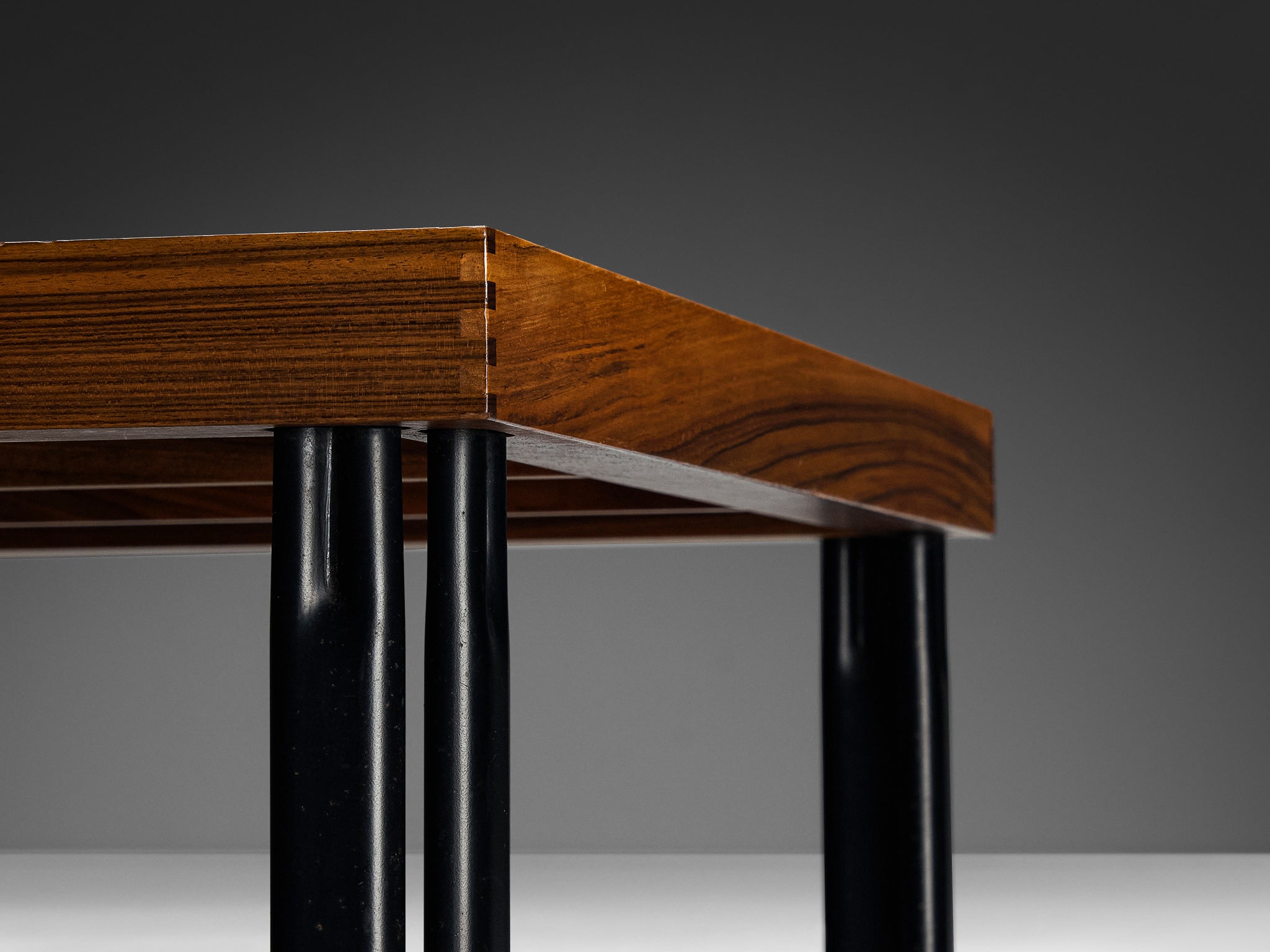 Piero De Martini for Cassina 'Naviglio' Coffee Table in Walnut and Sla