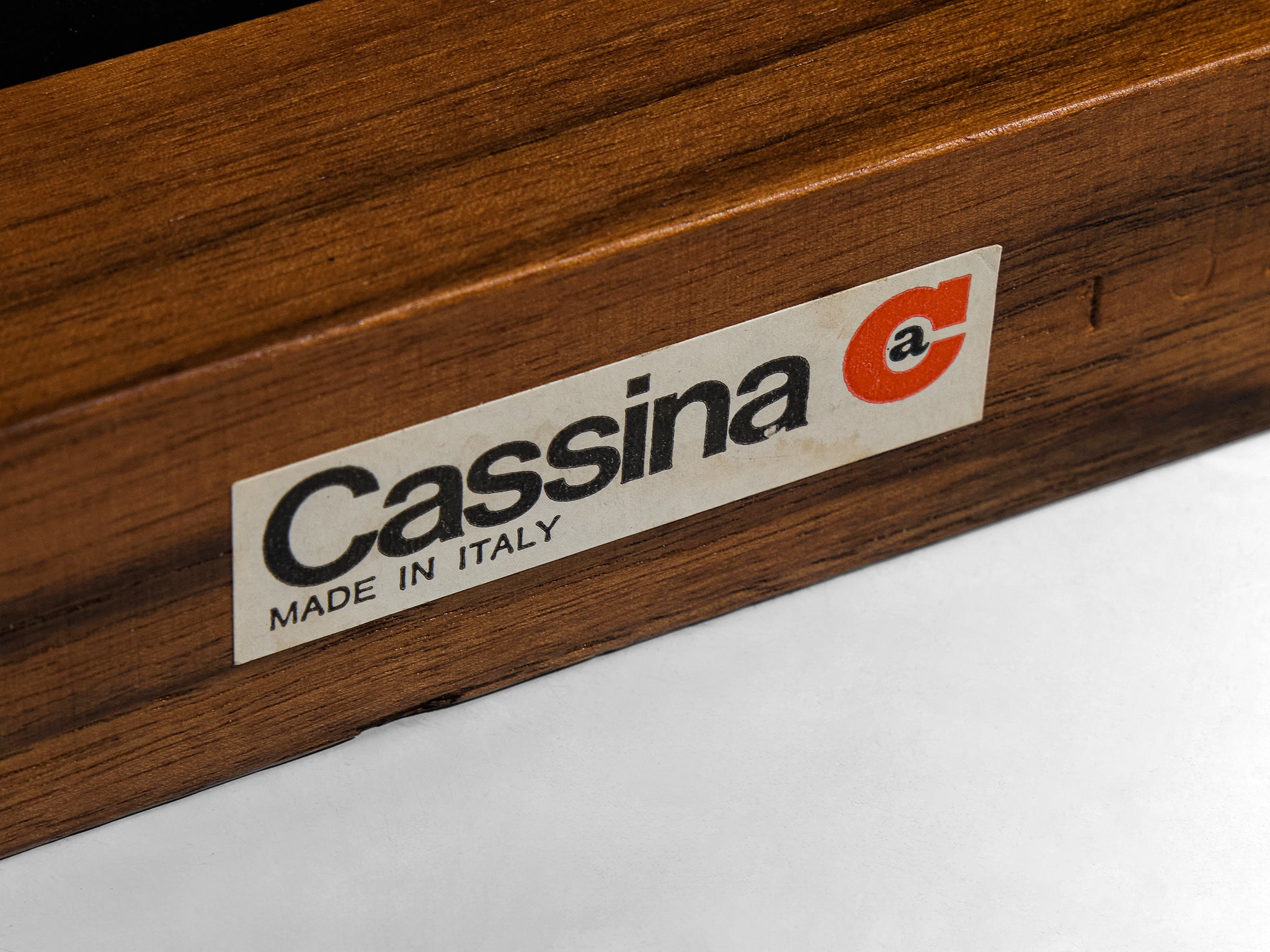 Piero De Martini for Cassina 'Naviglio' Coffee Table in Walnut and Sla