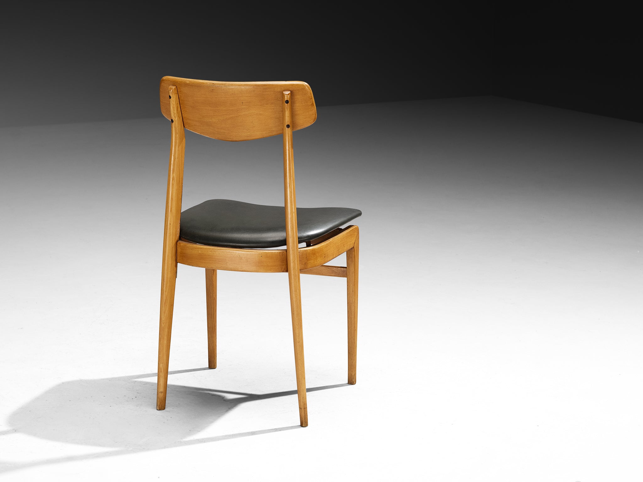 Danish Set of Ten Danish Sculptural Chairs in Blonde Wood Seating Morentz