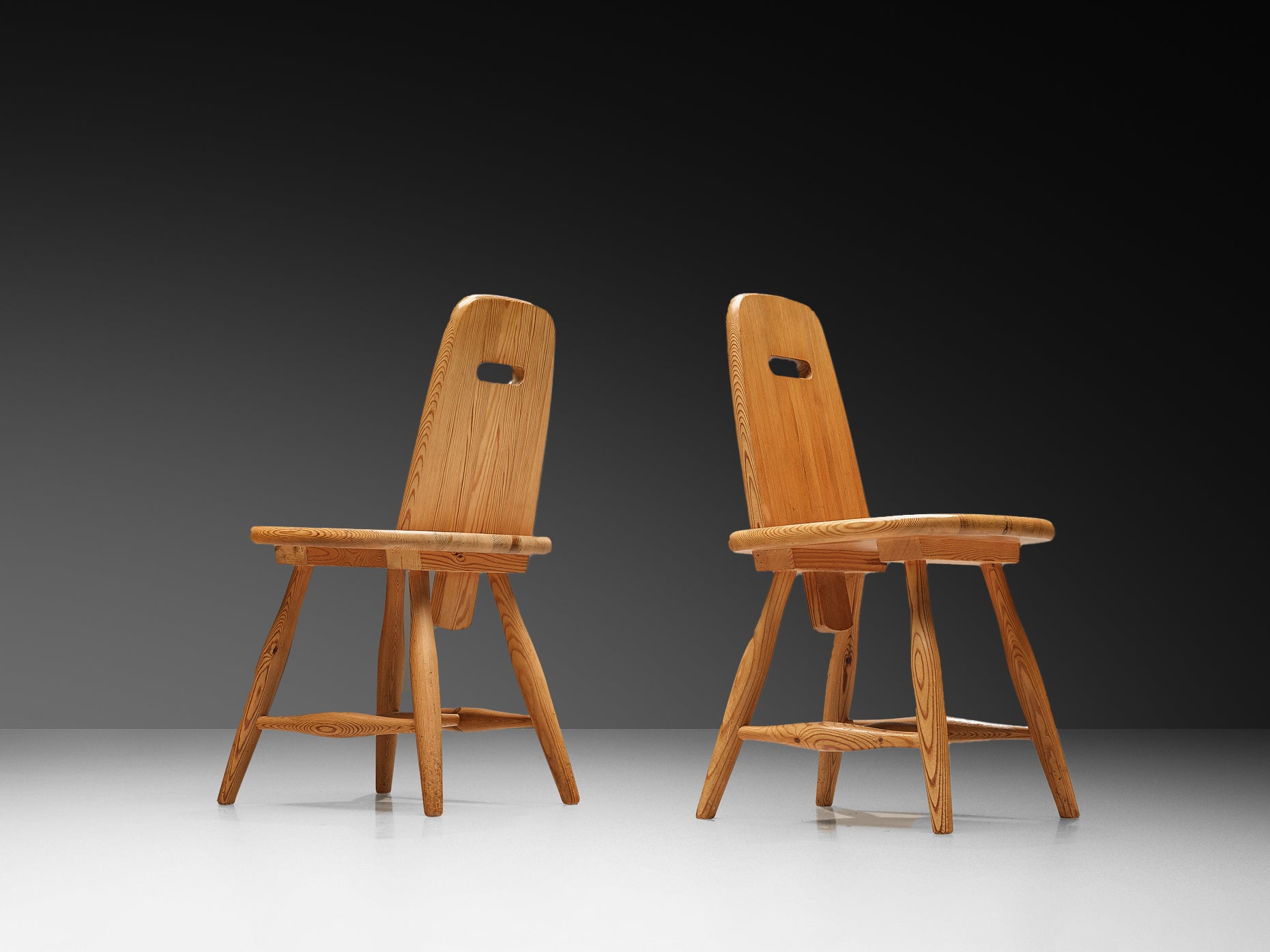 Eero Aarnio for Laukaan Puu Set of Six Dining Chairs in Solid Pine Seating Morentz