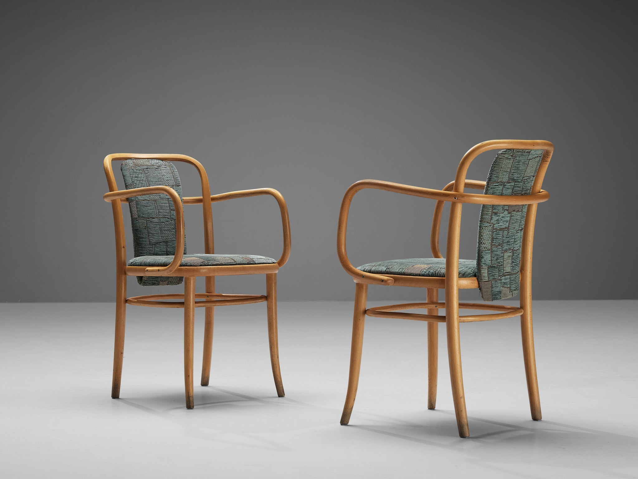 Bentwood Armchairs in Green Upholstery seating Morentz