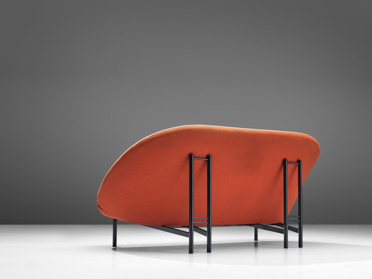 Theo Ruth for Artifort Sofa in Orange Red Upholstery