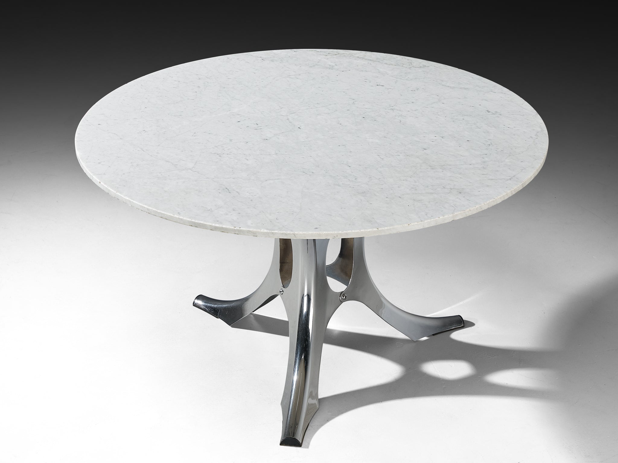 Rare Early Edition Martin Visser 'Bumper' Center or Dining Table in Metal Tables Morentz