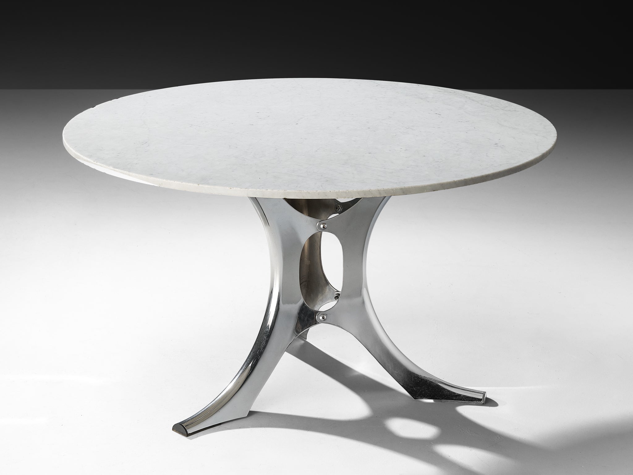 Rare Early Edition Martin Visser 'Bumper' Center or Dining Table in Metal Tables Morentz