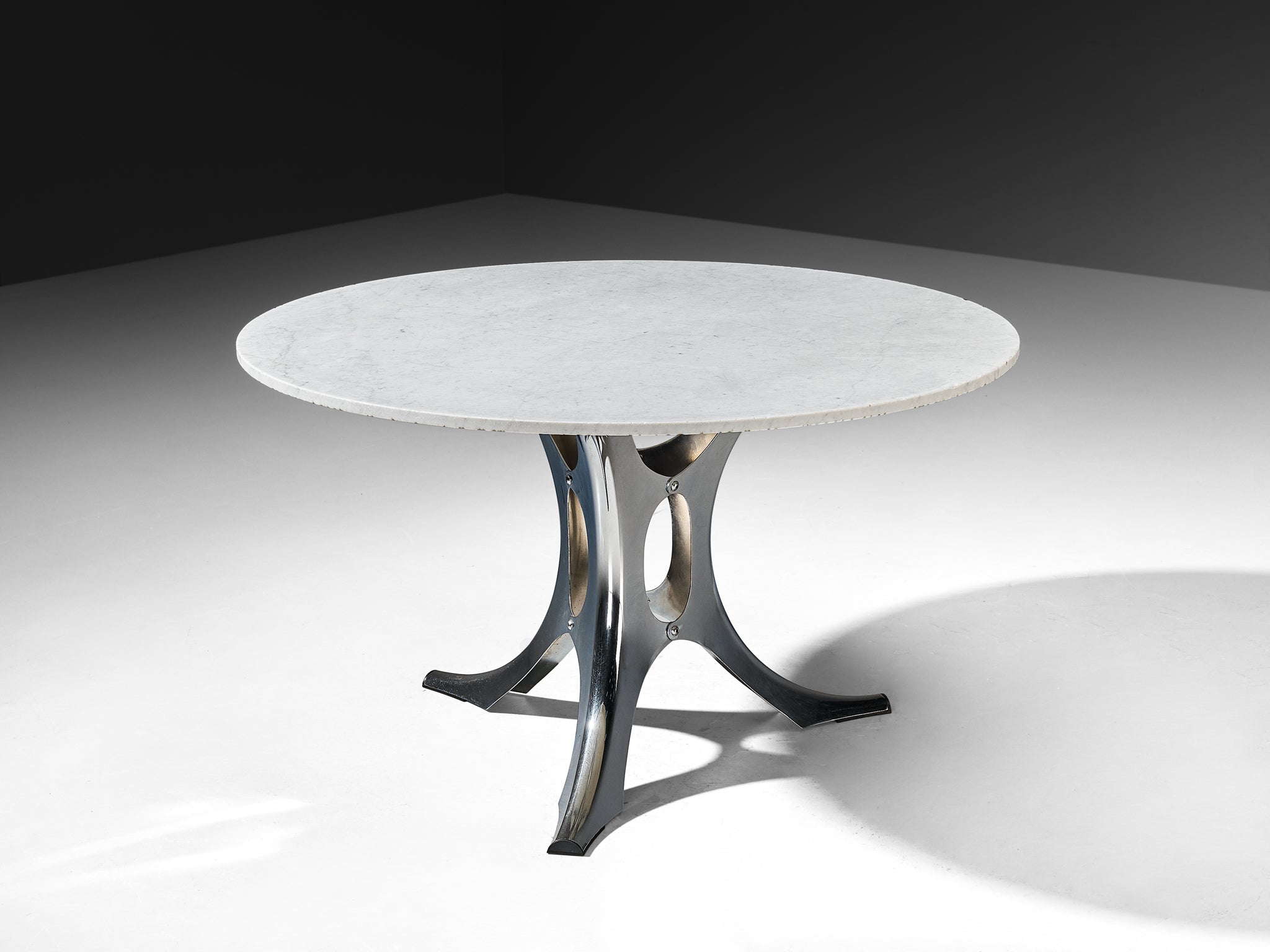 Rare Early Edition Martin Visser 'Bumper' Center or Dining Table in Metal Tables Morentz