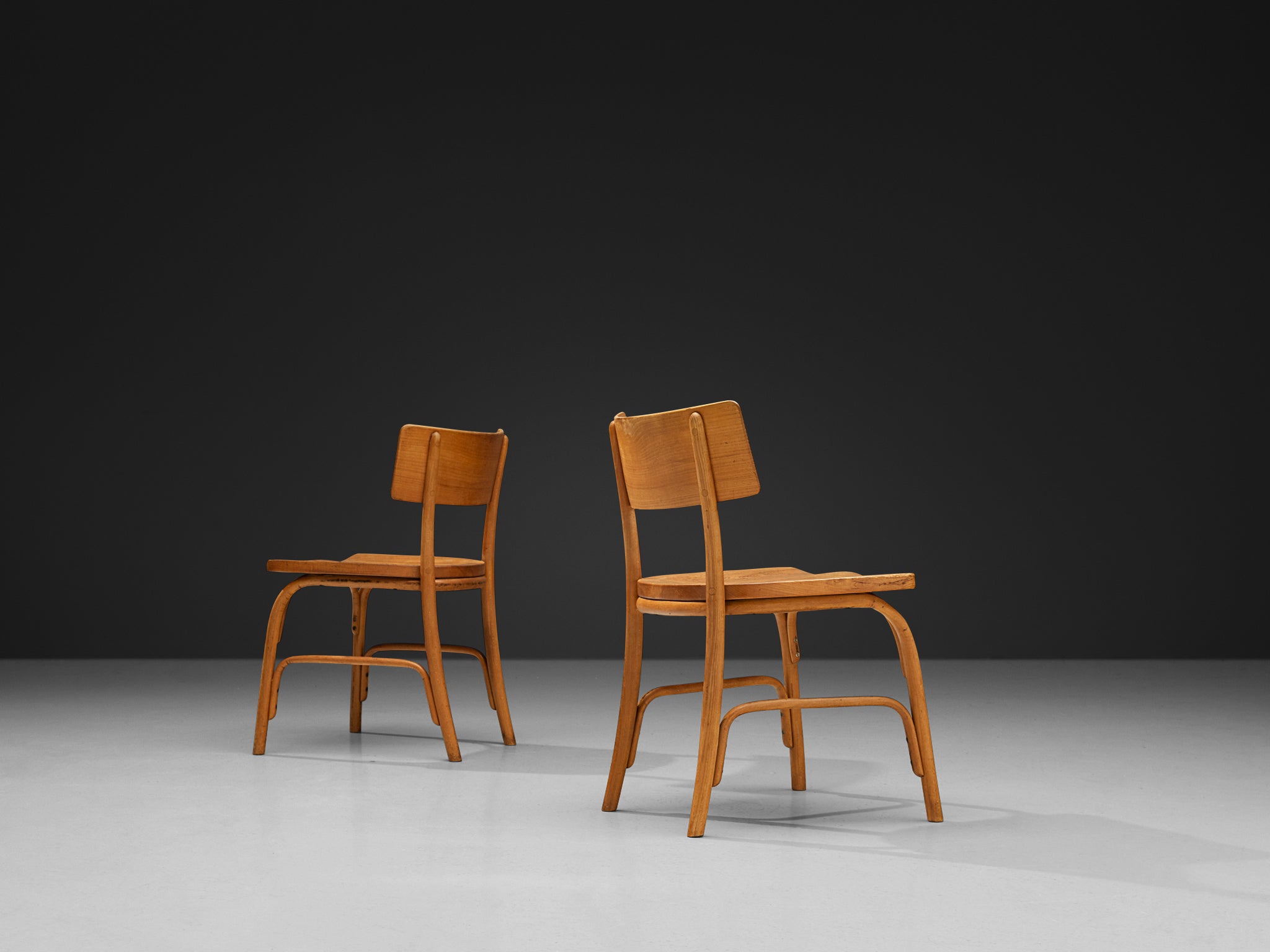 Frits Schlegel for Fritz Hansen Set of Six 'Husum' Chairs Seating Morentz