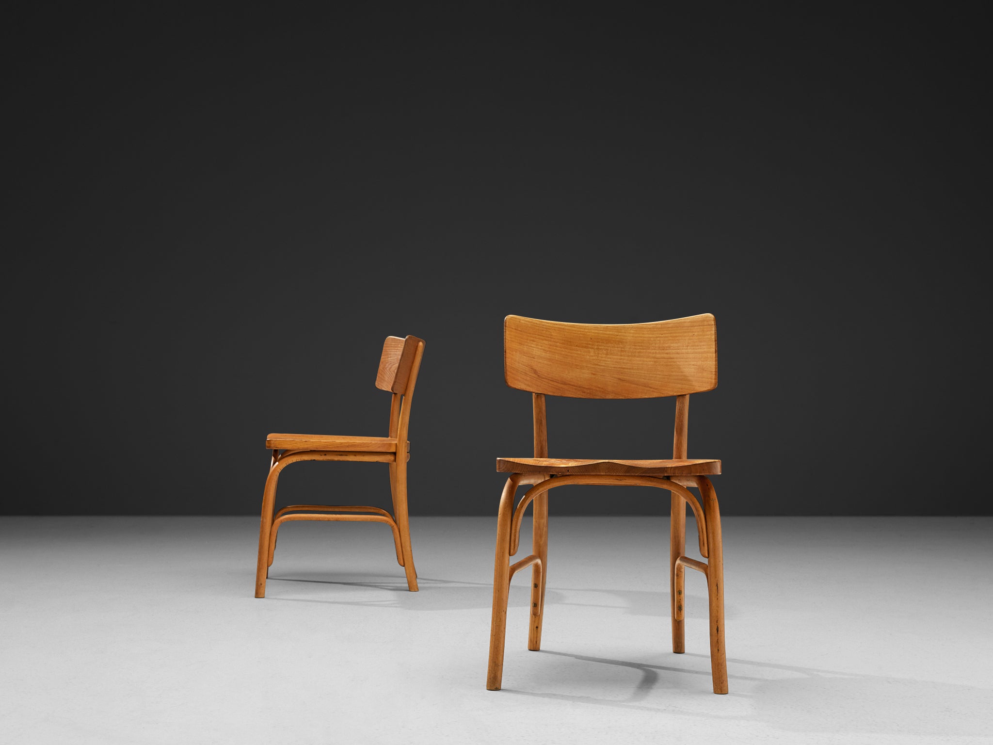 Frits Schlegel for Fritz Hansen Set of Six 'Husum' Chairs Seating Morentz