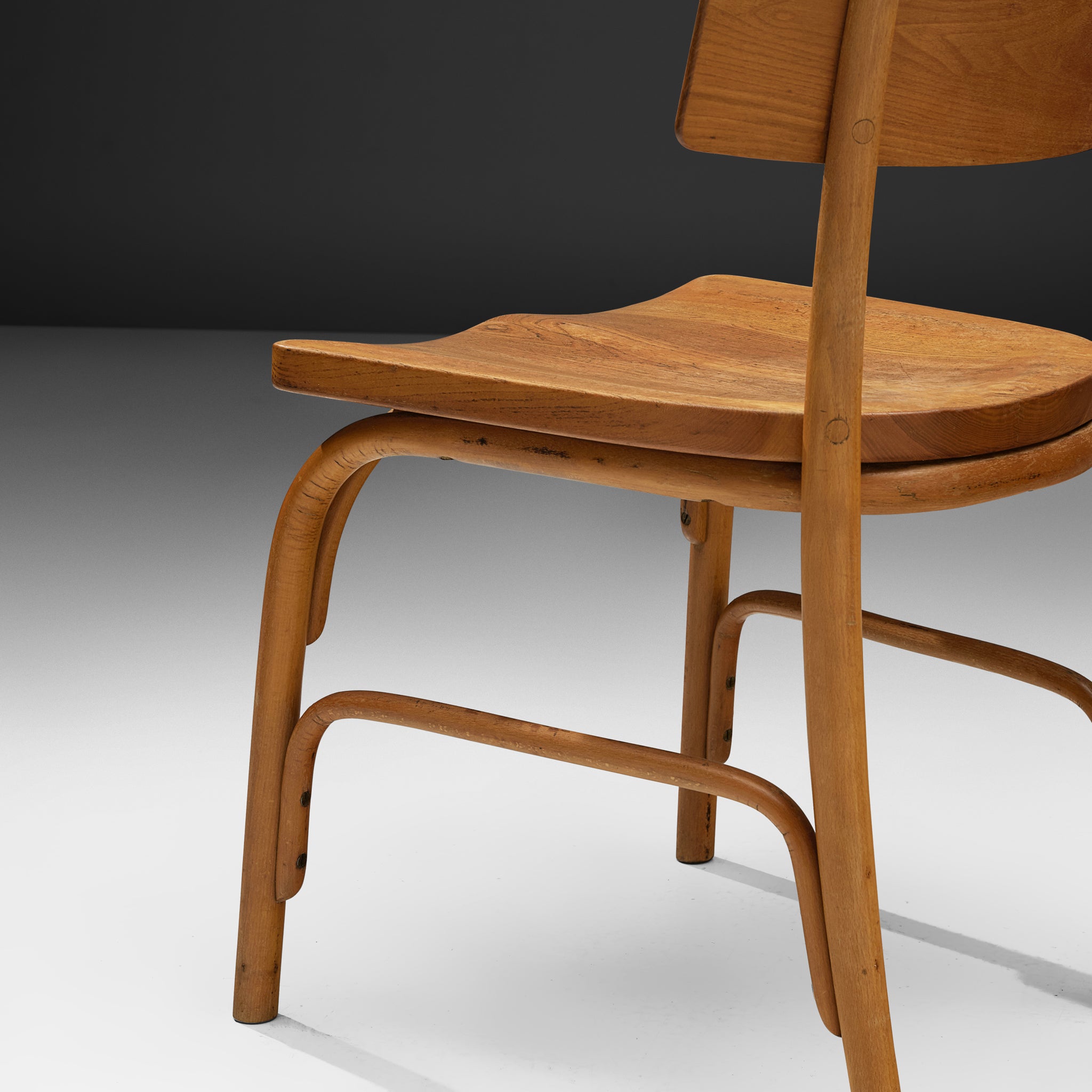 Frits Schlegel for Fritz Hansen Set of Six 'Husum' Chairs Seating Morentz