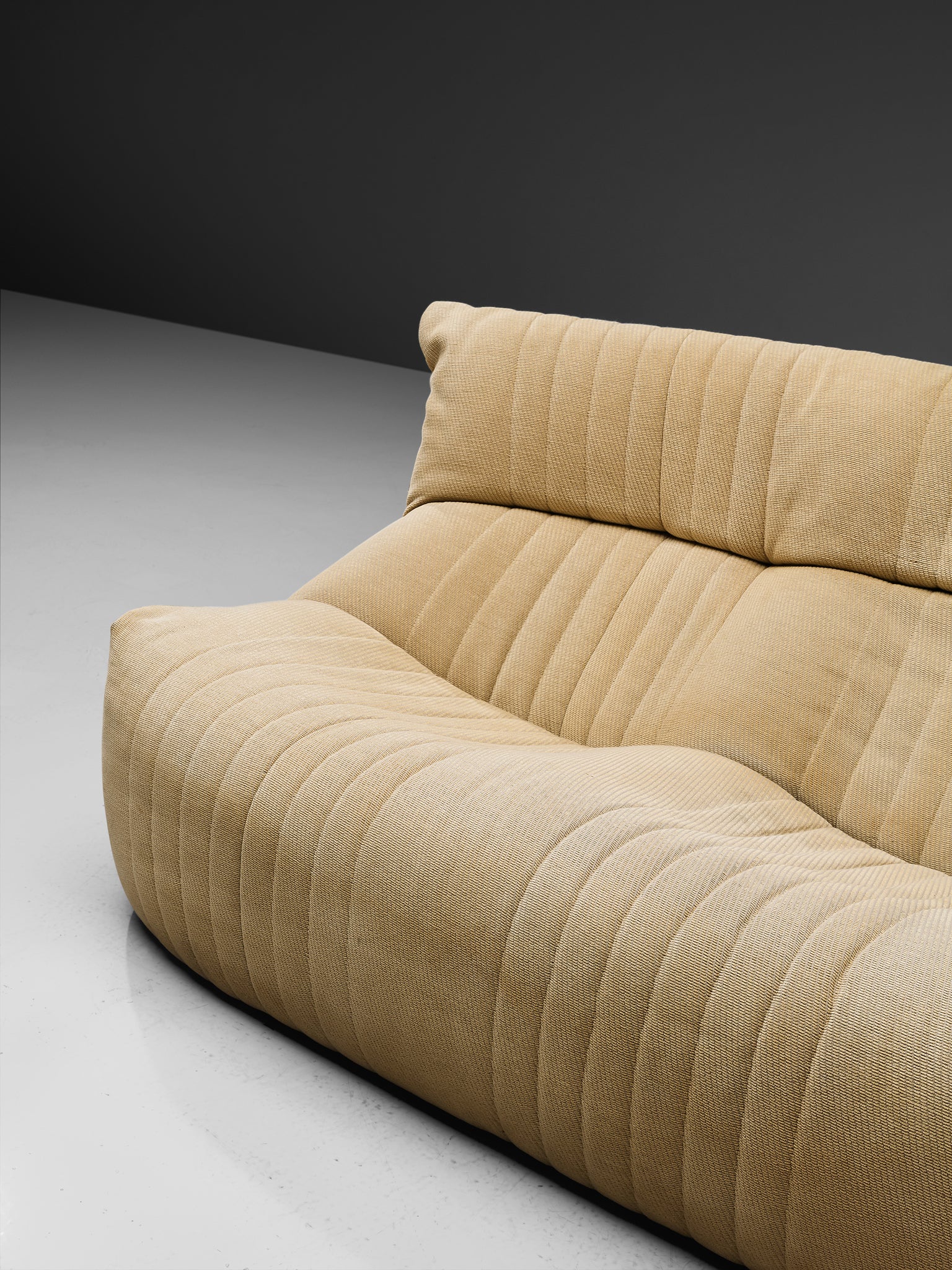 Michel Ducaroy for Ligne Roset Sofa in Off-White Upholstery Seating Morentz