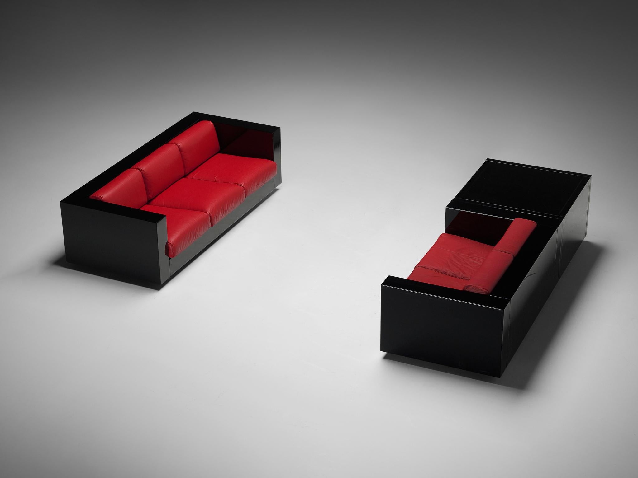 Massimo and Lella Vignelli for Poltronova 'Saratoga' Living Room Set