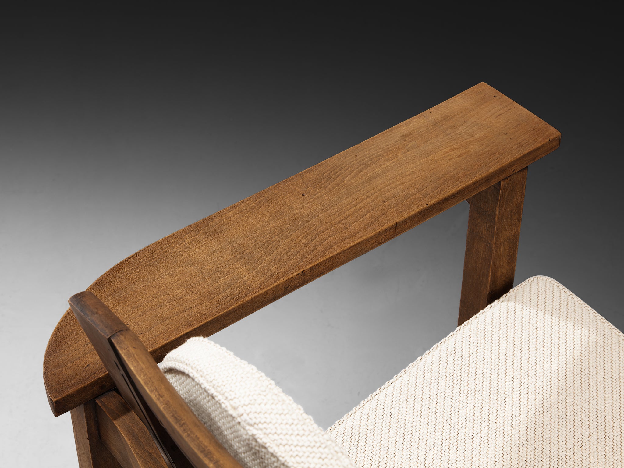 Pierre Dariel 'Hendaye' Armchairs in Wood and Cane Seating Morentz