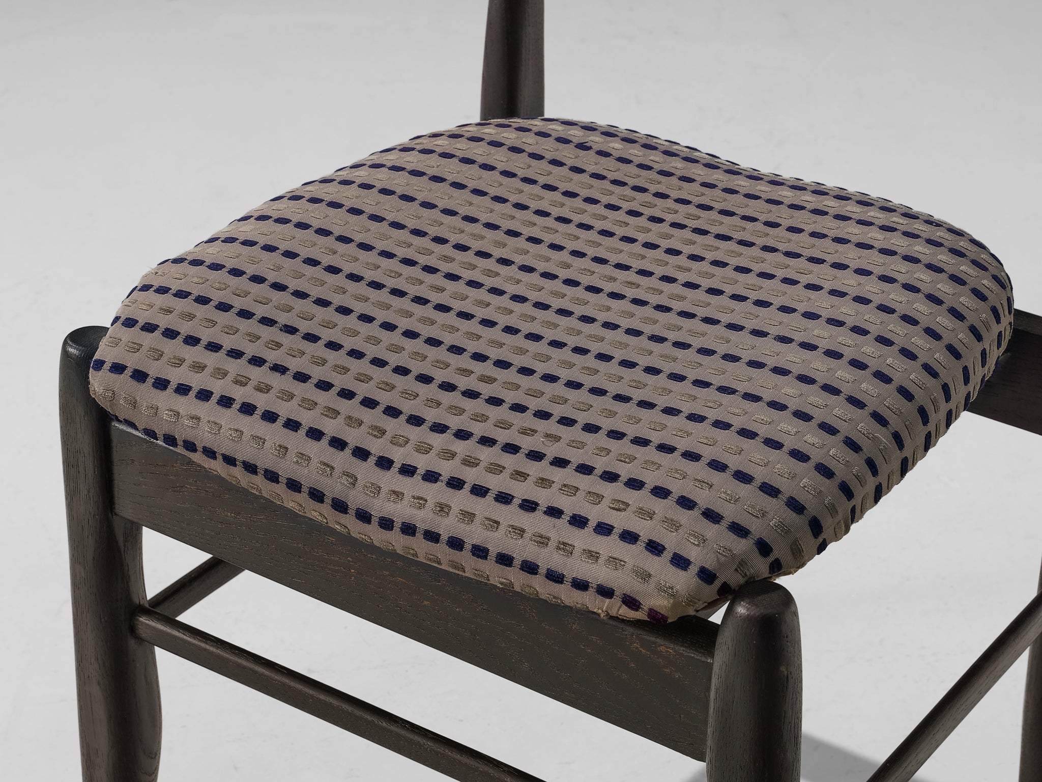 Guillerme & Chambron 'Fumay' Dining Chair in Black Lacquered Oak seating Morentz