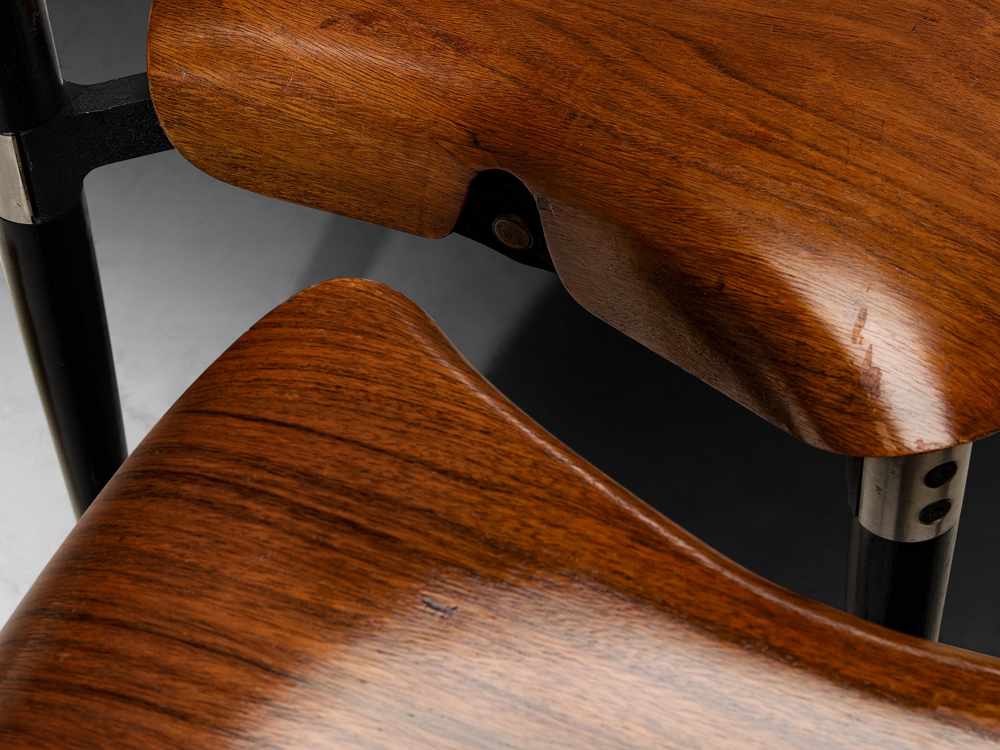 Eugenio Gerli for Tecno Stackable 'S83' Dining Chairs