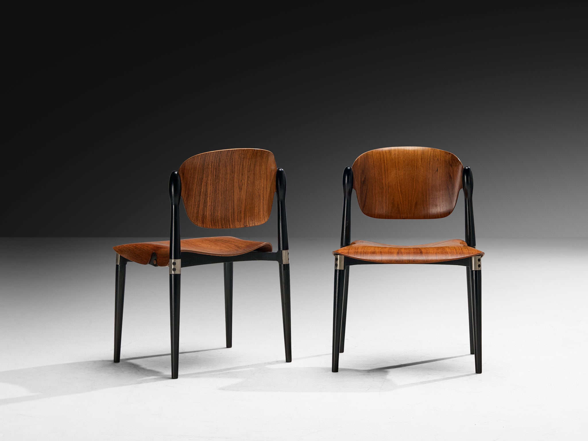 Eugenio Gerli for Tecno Stackable 'S83' Dining Chairs