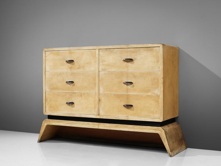 Rare Valzania Sideboard with Drawers in Parchment
