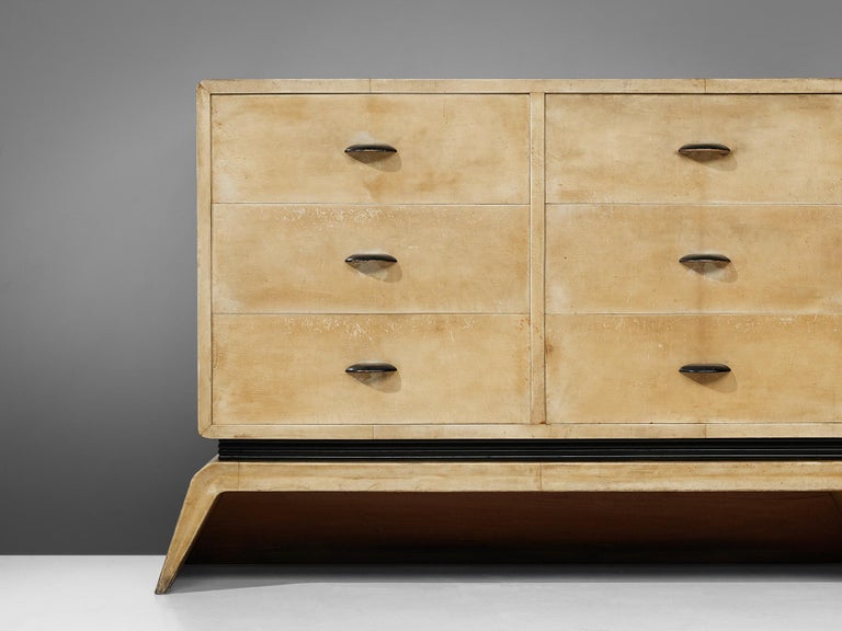 Rare Valzania Sideboard with Drawers in Parchment