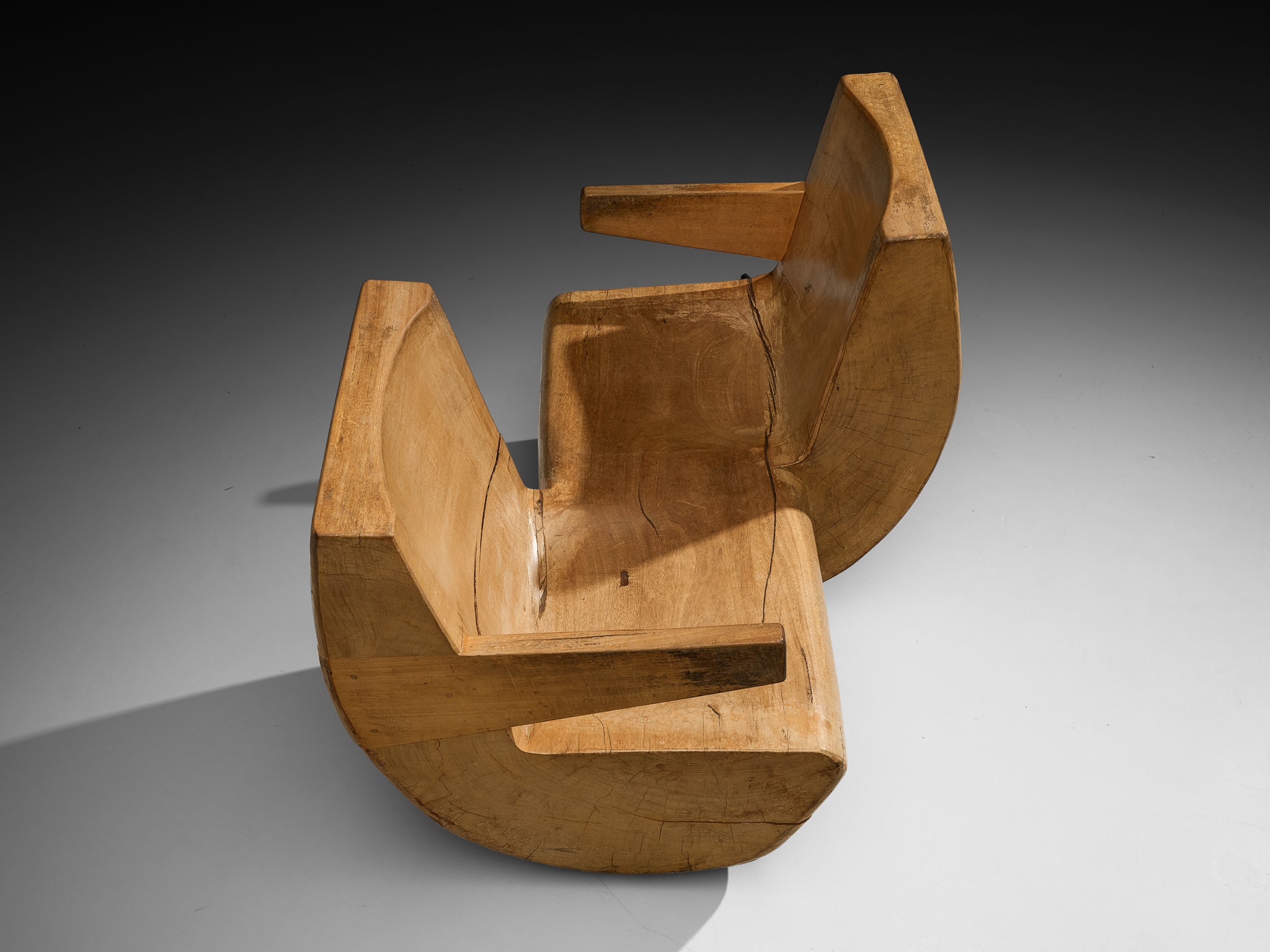 José Zanine Caldas Tête-à-Tête Conversadeira Namoradeira Rocker Lounge Chair Seating Morentz